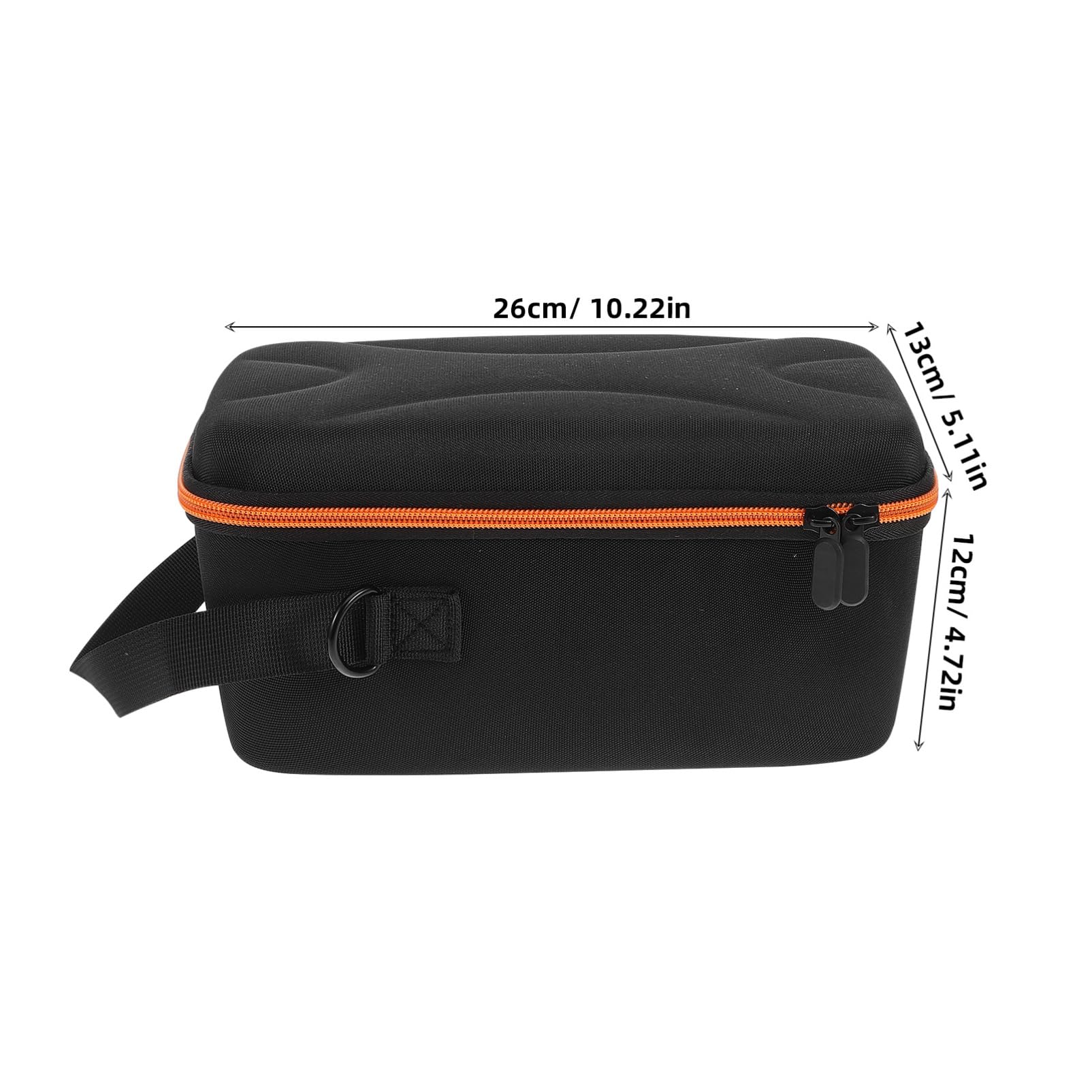 FUNOMOCYA Box Speaker Storage Box Speaker Carry Cases Carrying Case for Speaker On The Go Case Speaker Carrying Bags Speaker Cases Travel Electronic Organizer Travel Carry Case Black Metal