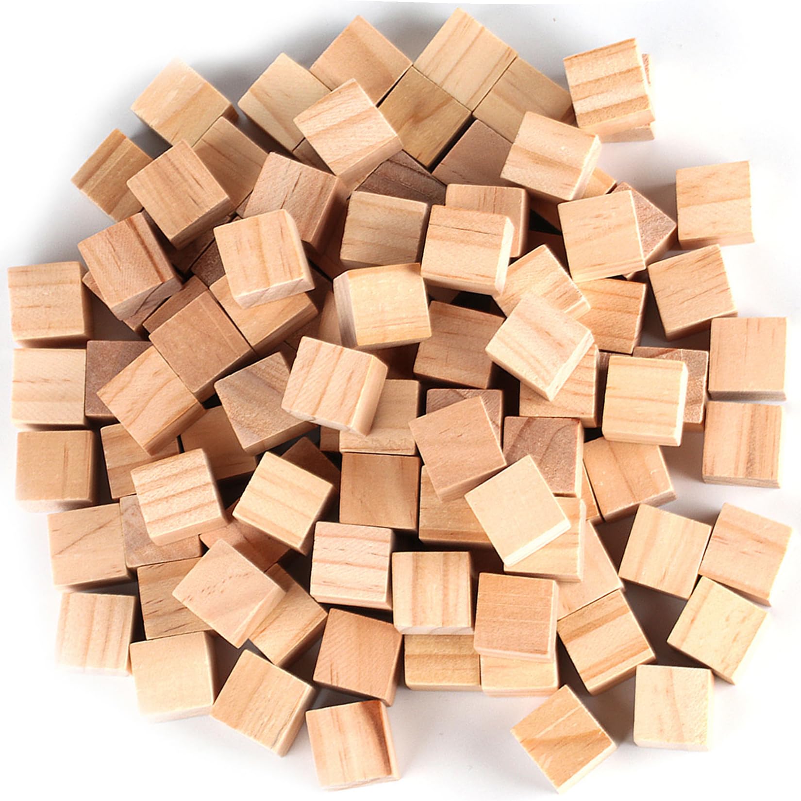55 x Holz Würfel 30mm Kleine Holzwürfel zum Basteln, Holzwürfel Blanko Natürliche, Quadrat Holzklötzchen zum Basteln, Bastelklötzchen, Holzklötze zum Basteln für DIY Handwerk Zahlen Malen Deko