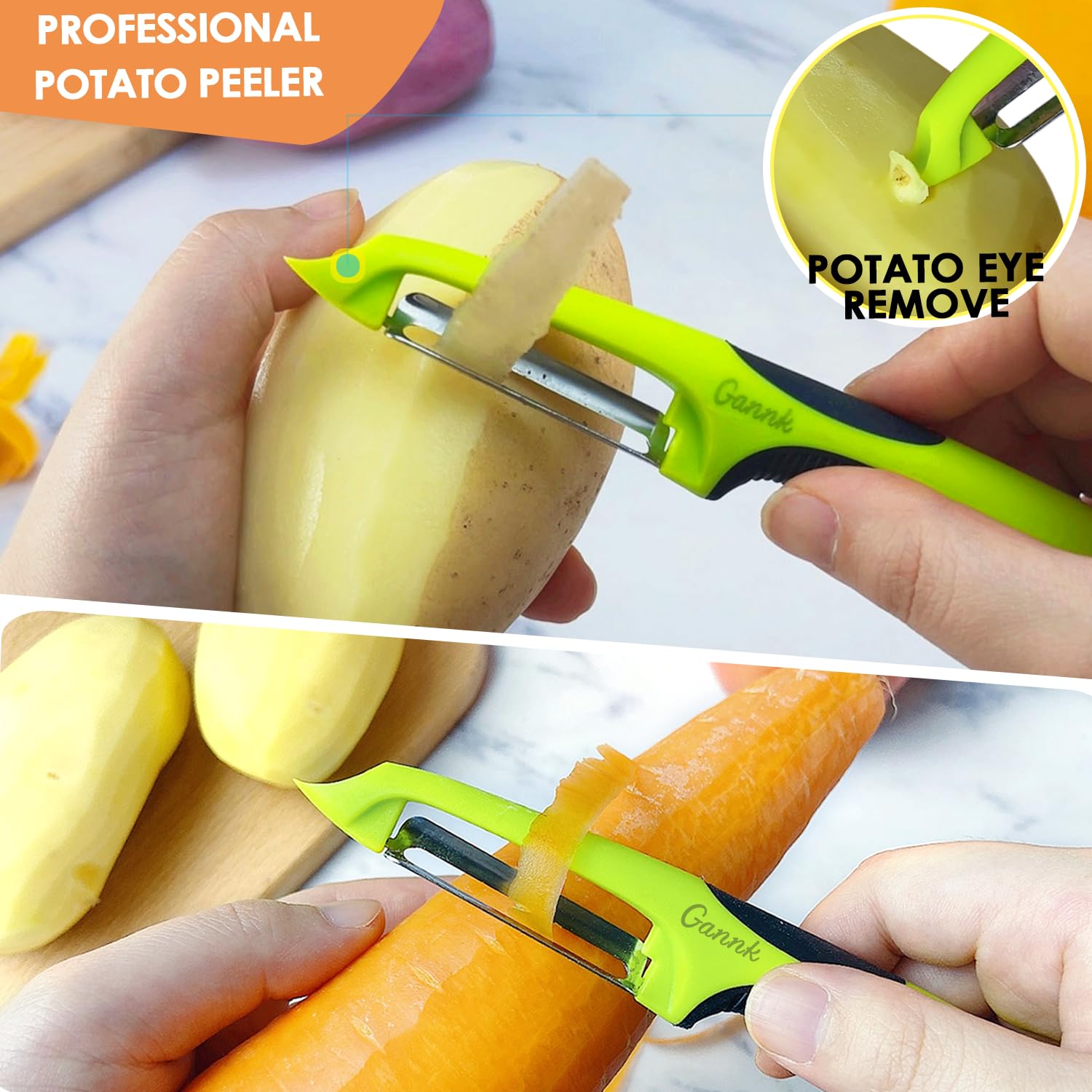 Pelapatate Multifunzione Pela Carote Verdure Frutta Affetta Trita Cucina Dfh