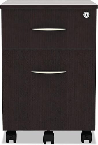 Miniatura 2 de Alera Pedestal móvil B/F de la serie ALE Valencia, 15 7/8w x 19 1/8d x 22 7/8h, Espresso