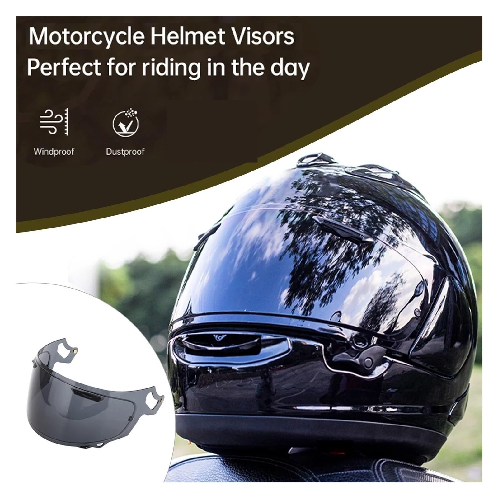 arai helmet aftermarket face shield Visor Replacement for for RX-7X for REO XD for RX-7V for VAS-V Full Helmet Motorcycle Helmet Lens Color:UV Perch Schwinn Mesa Runner Bike Never use petrol level1__Black Friday