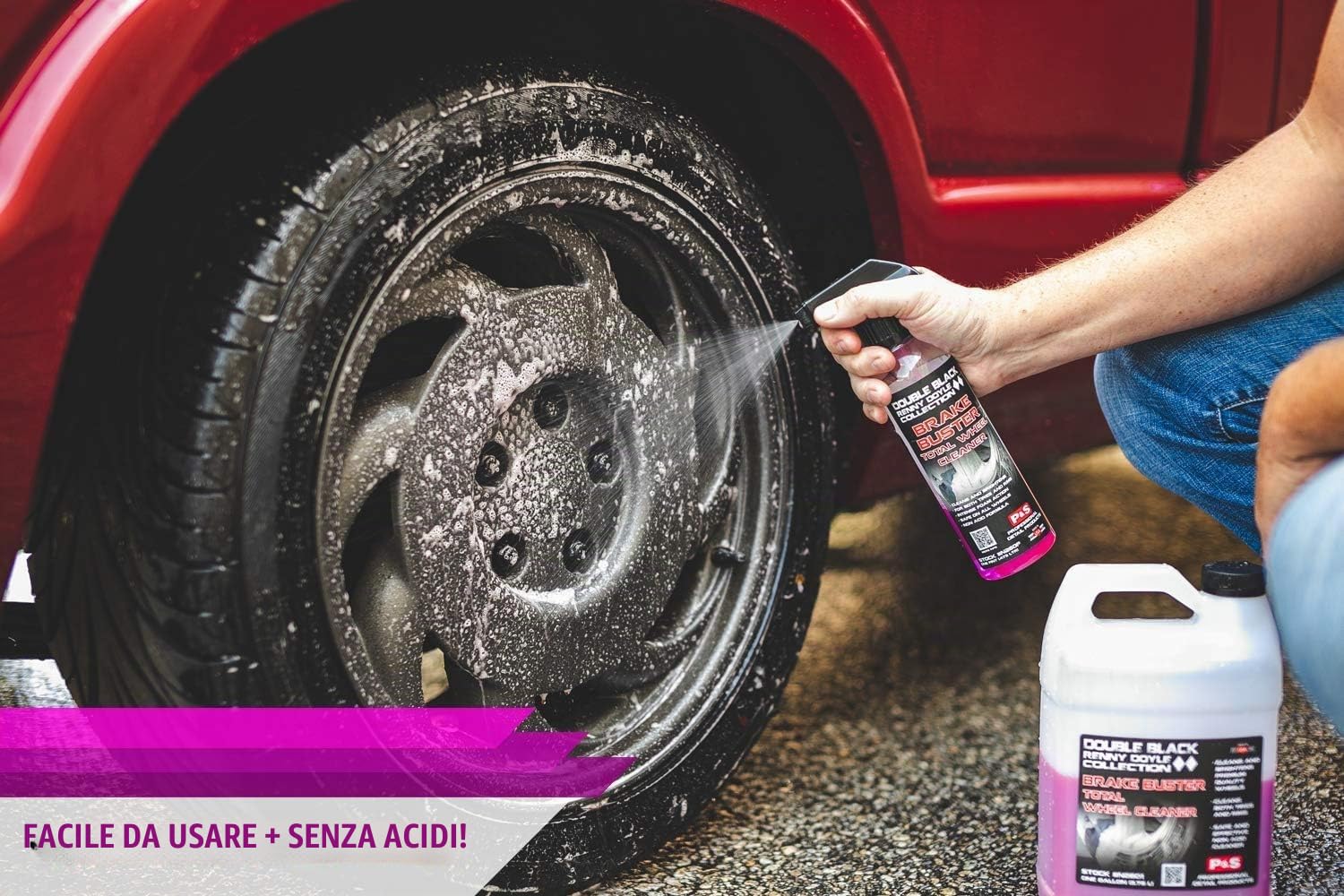 Manwe P&S Professional Detail Products - Brake Buster Wheel Cleaner - Non Acid, Removes Brake Dust, Oil, Dirt, Light Corrosion (1 Gallon)