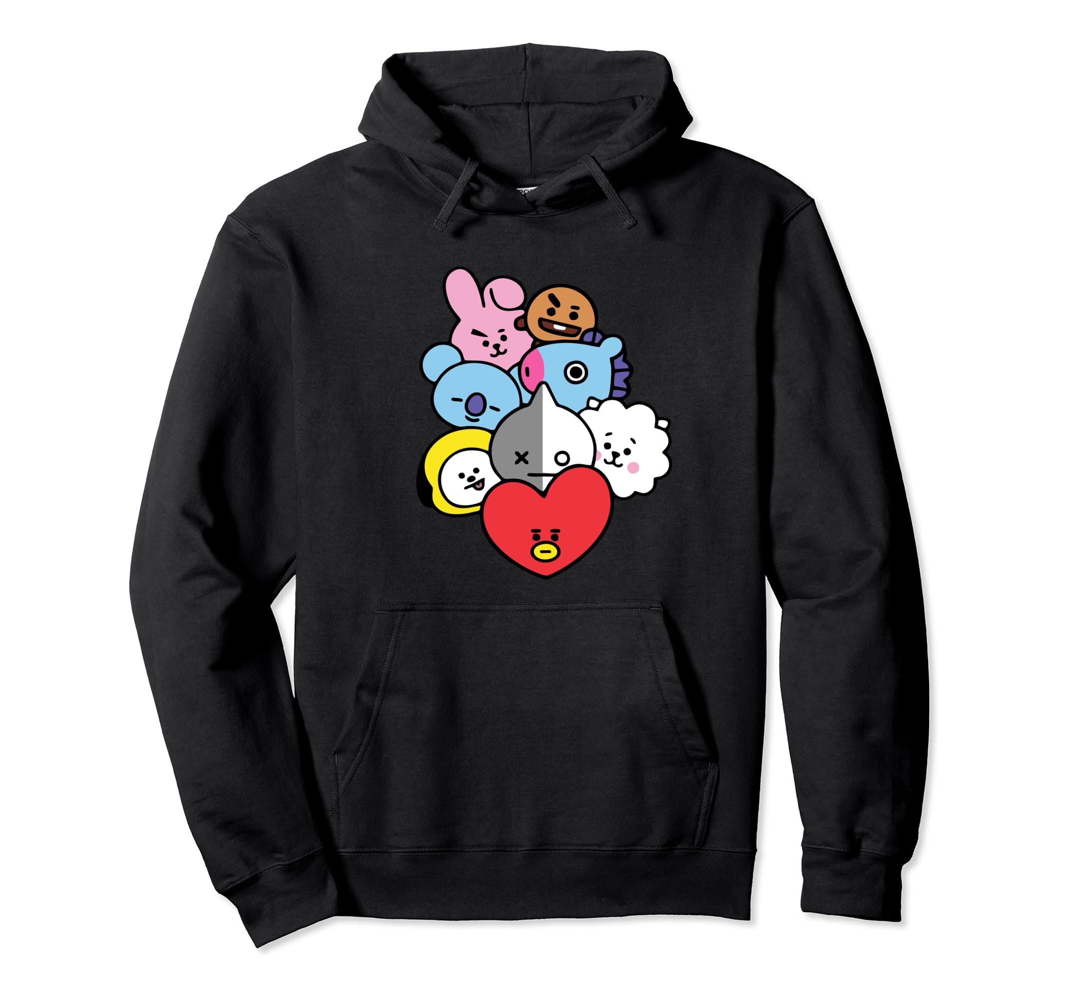 Cool K-Pop Cute Love Symbol K-DramaKorean Pop Music Fans Pullover Hoodie