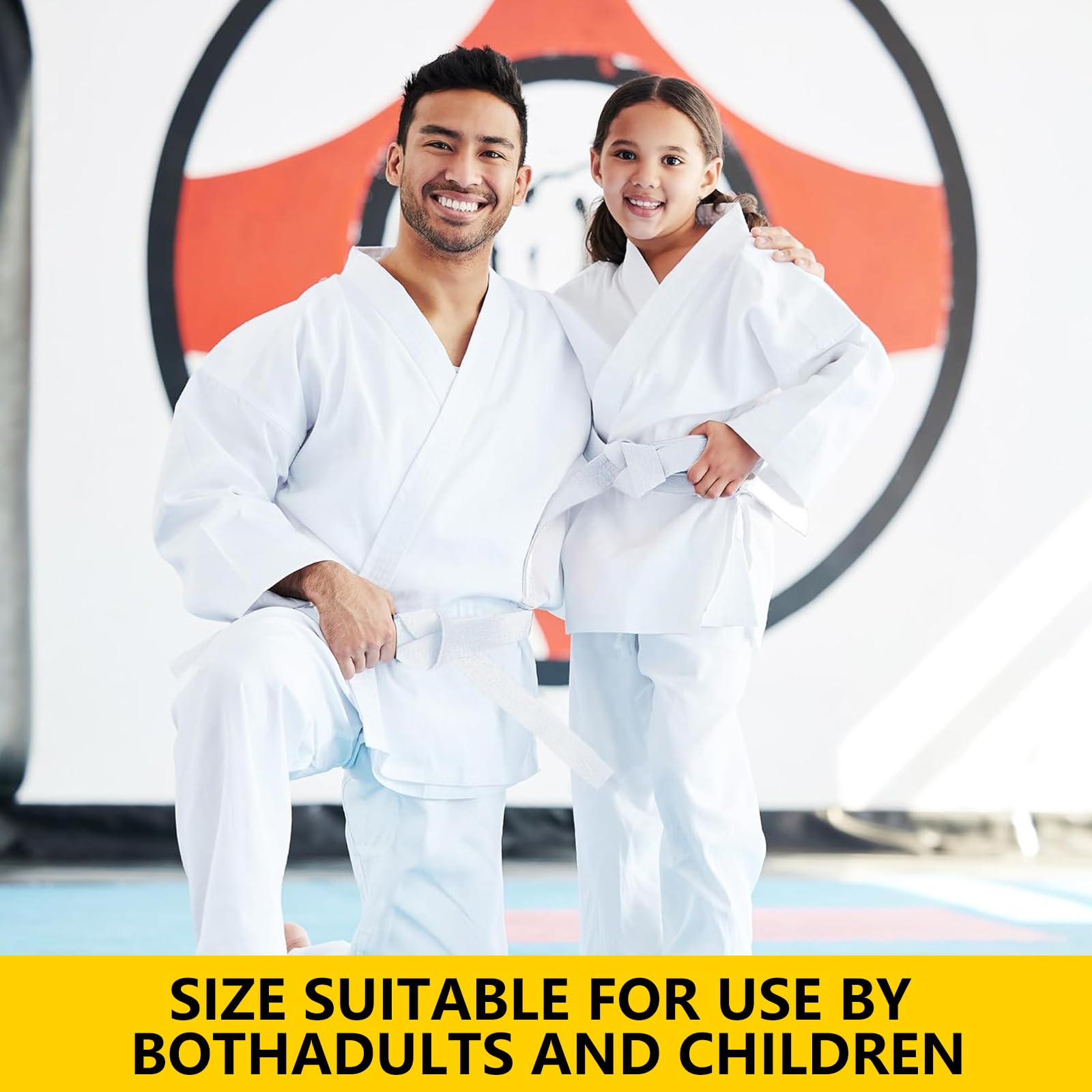 Starpro Karate Riemen Vechtsporten - MMA Gear Judo Taekwondo BJJ Jui Jitsu Duurzaam en Lichtgewicht Ontwerp Wedstrijdklaar | 9 Kleur sorteer band 100% Dik Katoen Zeven Stiksels | 240cm 280cm 320cm