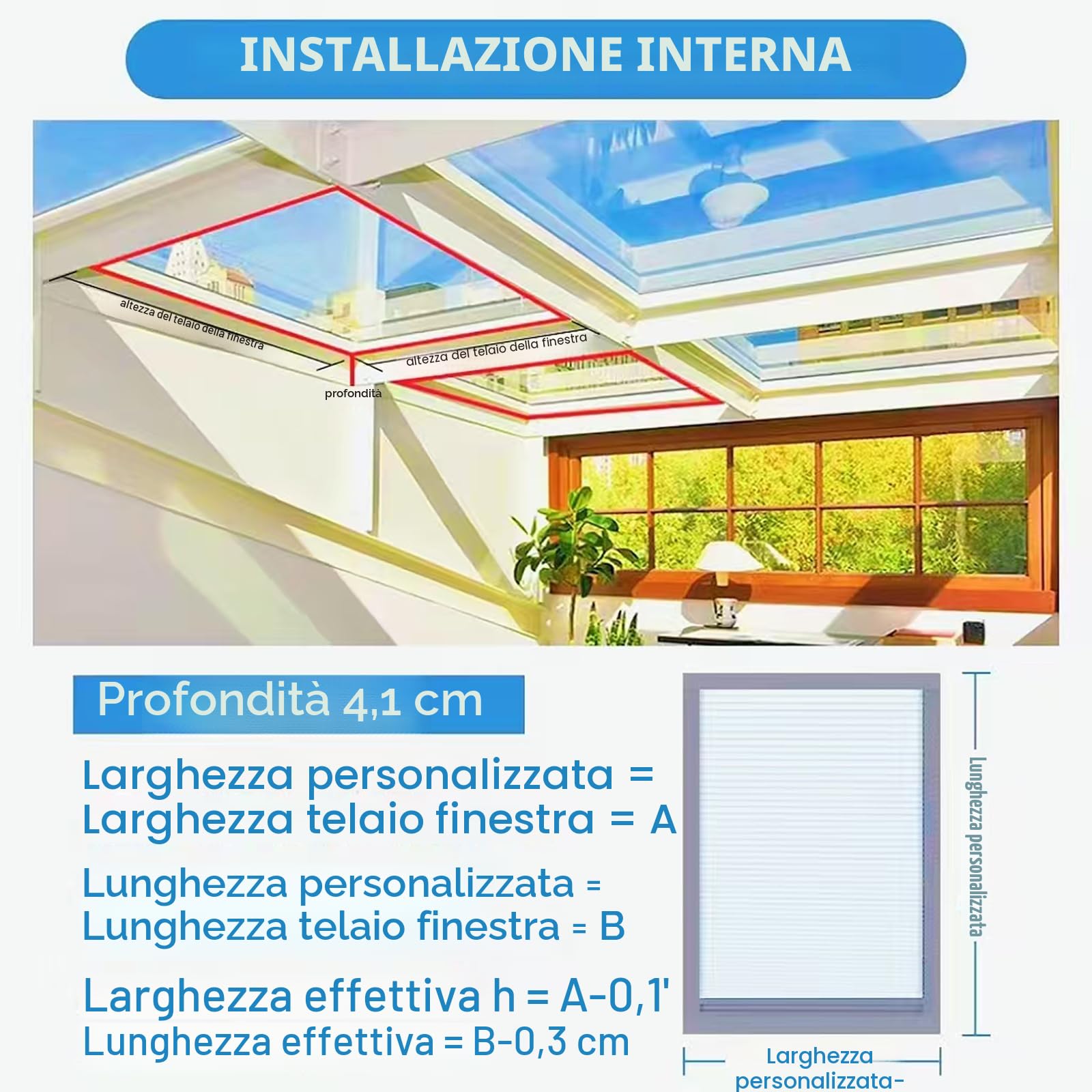 TIPIACE Tende Avvolgibili Motorizzate con Alimentazione Cablata O Batteria Ricaricabile - Tessuto Honeycomb Impermeabile Blackout Completo per Lucernari, Misure Personalizzate (dark grey 93021F)