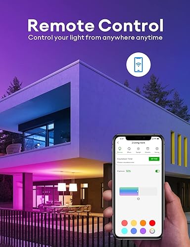 Miniatura 5 de VOCOlinc Bombillas inteligentes, bombilla LED WiFi BR30, bombilla RGBW que cambia de color, funciona con Alexa, Apple Homekit y Google Home,