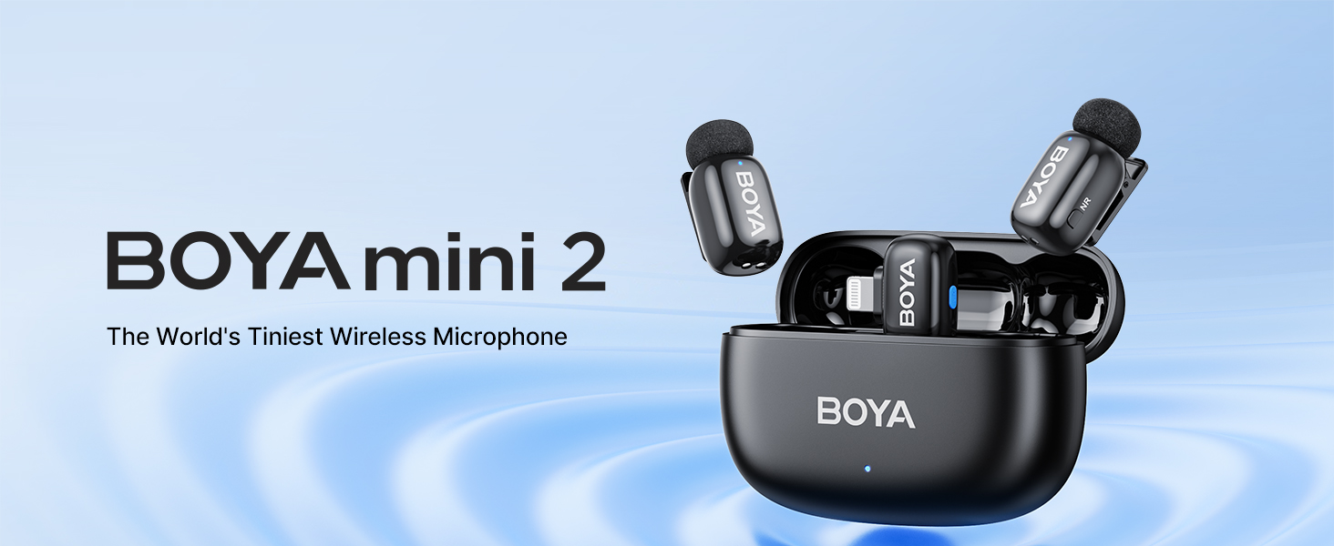BOYA mini 2 ワイヤレスマイク Amazon.com: BOYA mini 2 Wireless Microphone for iPhone with MFi