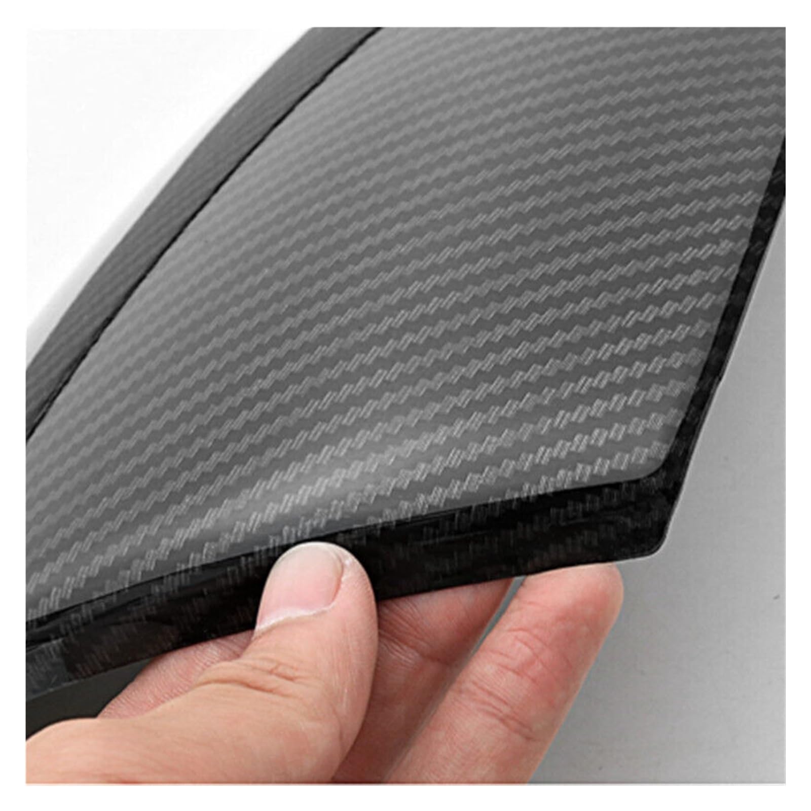 Coprispecchietto Retrovisore In Plastica Con Trama Carbonio Per Hyundai Tucson 2015-2020 – Set Di 2, Nero/argento, Adesivo, Facile Da Montare
