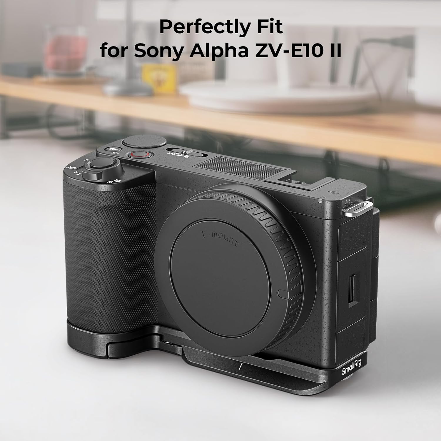 SMALLRIG ZV-E10 II Base Plate for Sony Alpha ZV-E10 II, Bottom Mount Plate with Quick-Release Plate for Arca, QD Socket, Hand Strap Hole, 1/4"-20 Threaded Hole - 4950 - Image 2