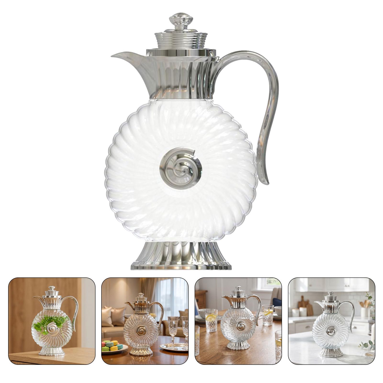 Caraffa in Vetro Decorativa Araba 1, 8 con Coperchio