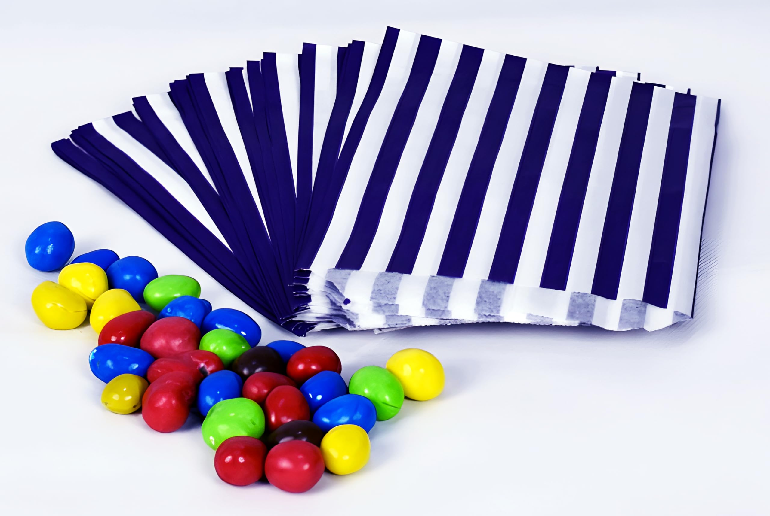 Sacs à bonbons en papier bleu anti-miettes pour gâteau de mariage et buffet x500