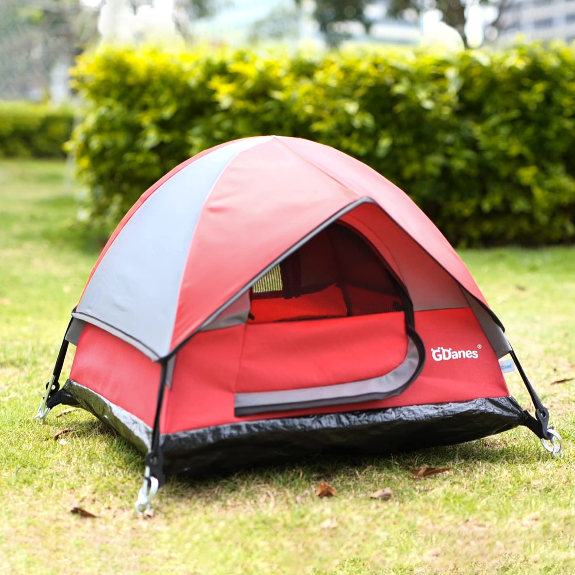 Cat House Portable Indoor/Outdoor Red Cat Tent for Cats and Small Dogs with Soft Mat