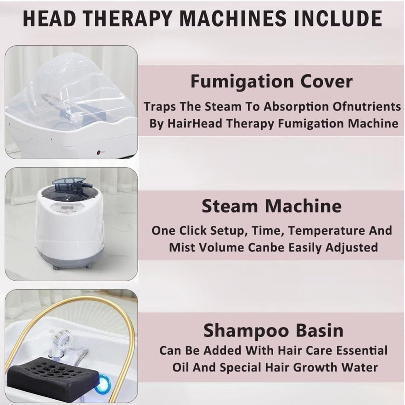 Head Spa Equipment,Lavabo de Champú de Circulación de agua,Capacidad Almacenamiento Agua 60 L,cama de Champú de Masaje,Lavabo Champú Extraíble con Diseño Arco 180° para Salones Y Spas