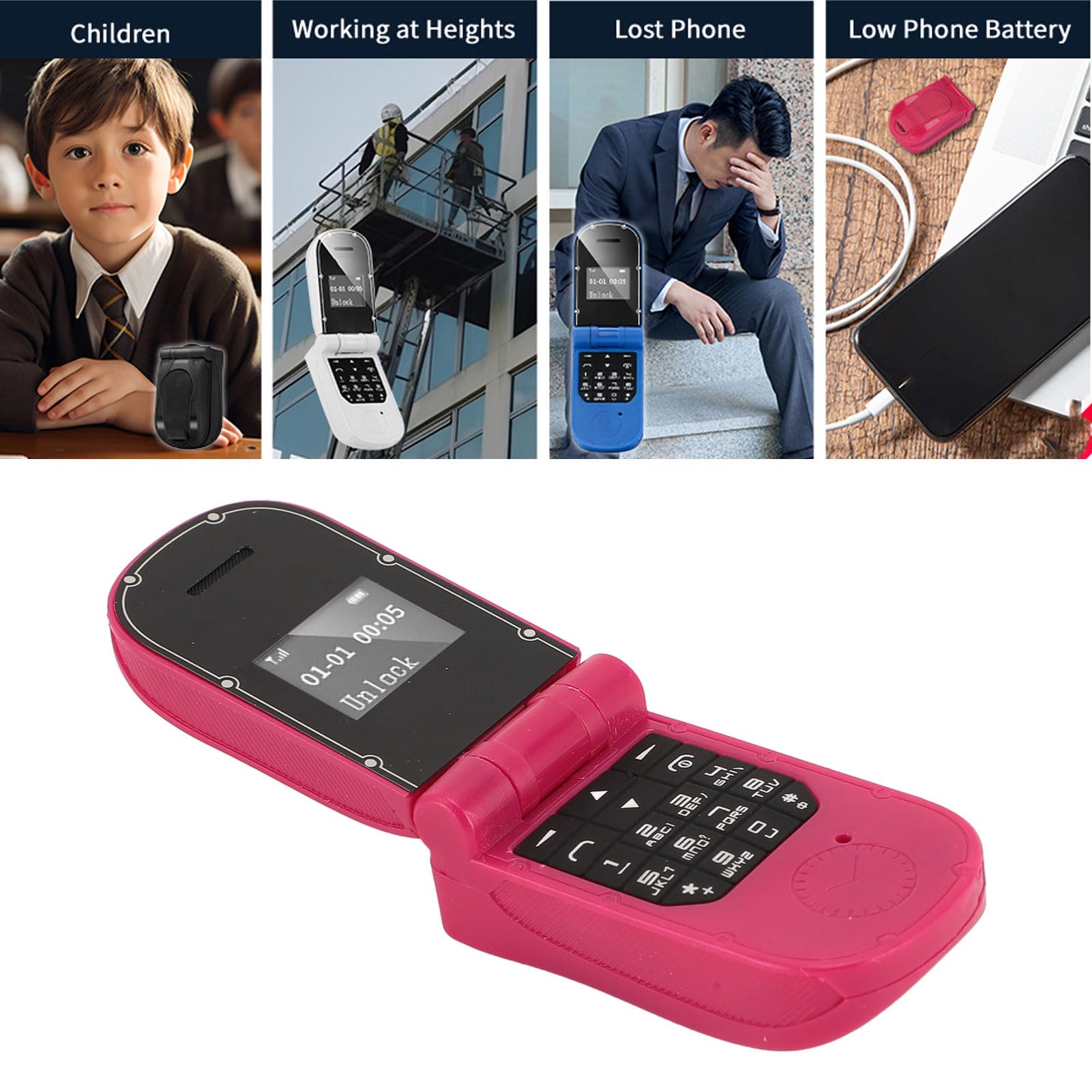 Amazon.com: Smallest Flip Cell Phone, J30 Tiny Flip Phone GSM 2G