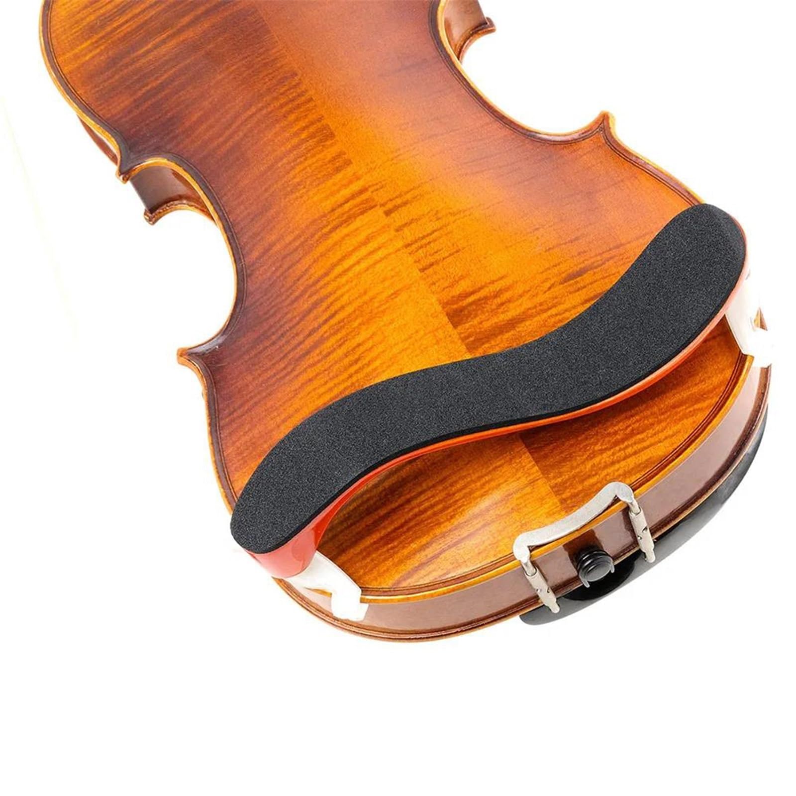 Spalliera semplice per violino Spalliera per violino 4/4 4/3 regolabile in acero a strisce accessori per strumenti a corda