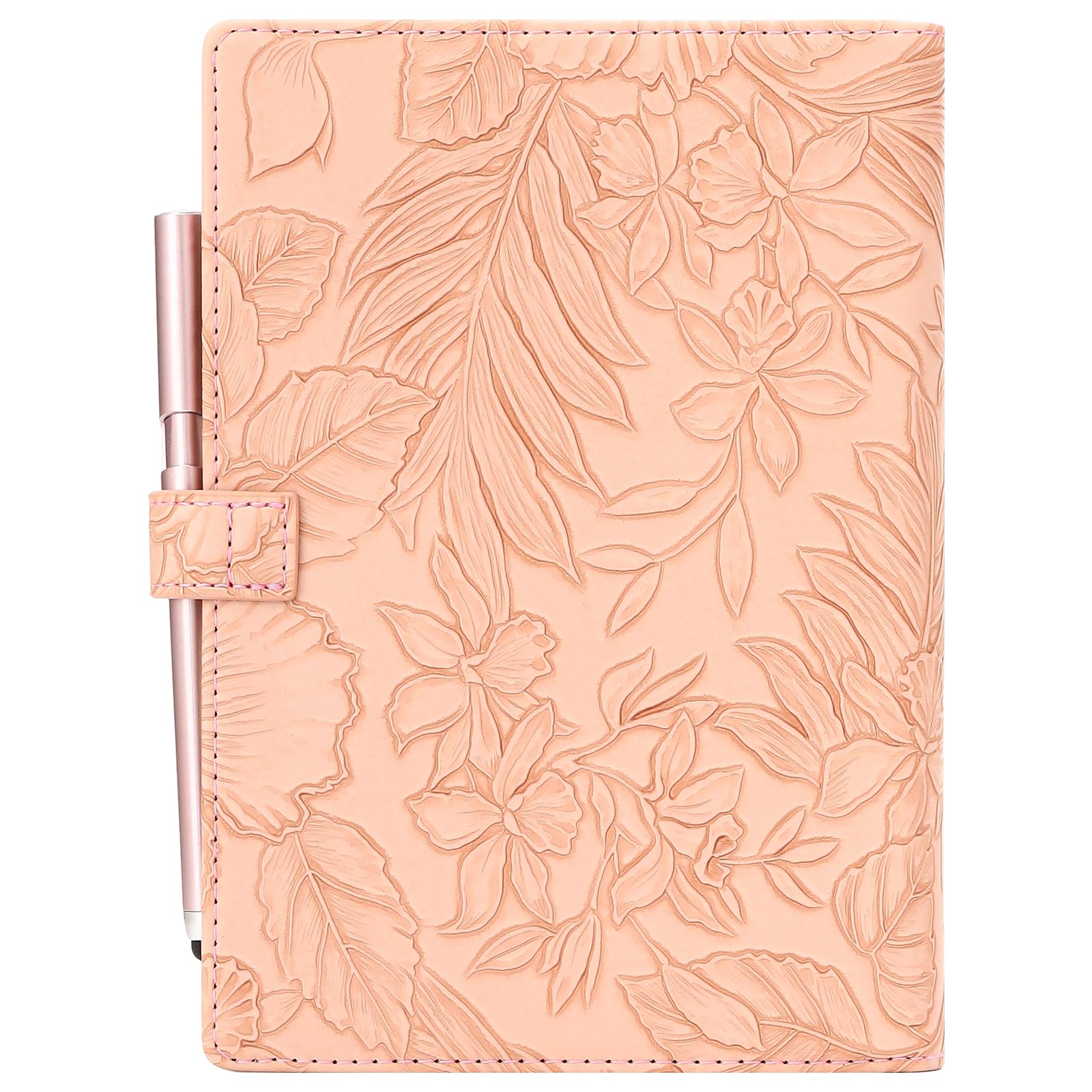 Academic Diary 2027,A5 Page a day Diary 2027, Day Per Page Planner Jan 2027 - Dec 2027,Hardcover Daily Planner with Monthly View, Pen,Colorful Tabs, Inner Pocket,Stickers (Pink)