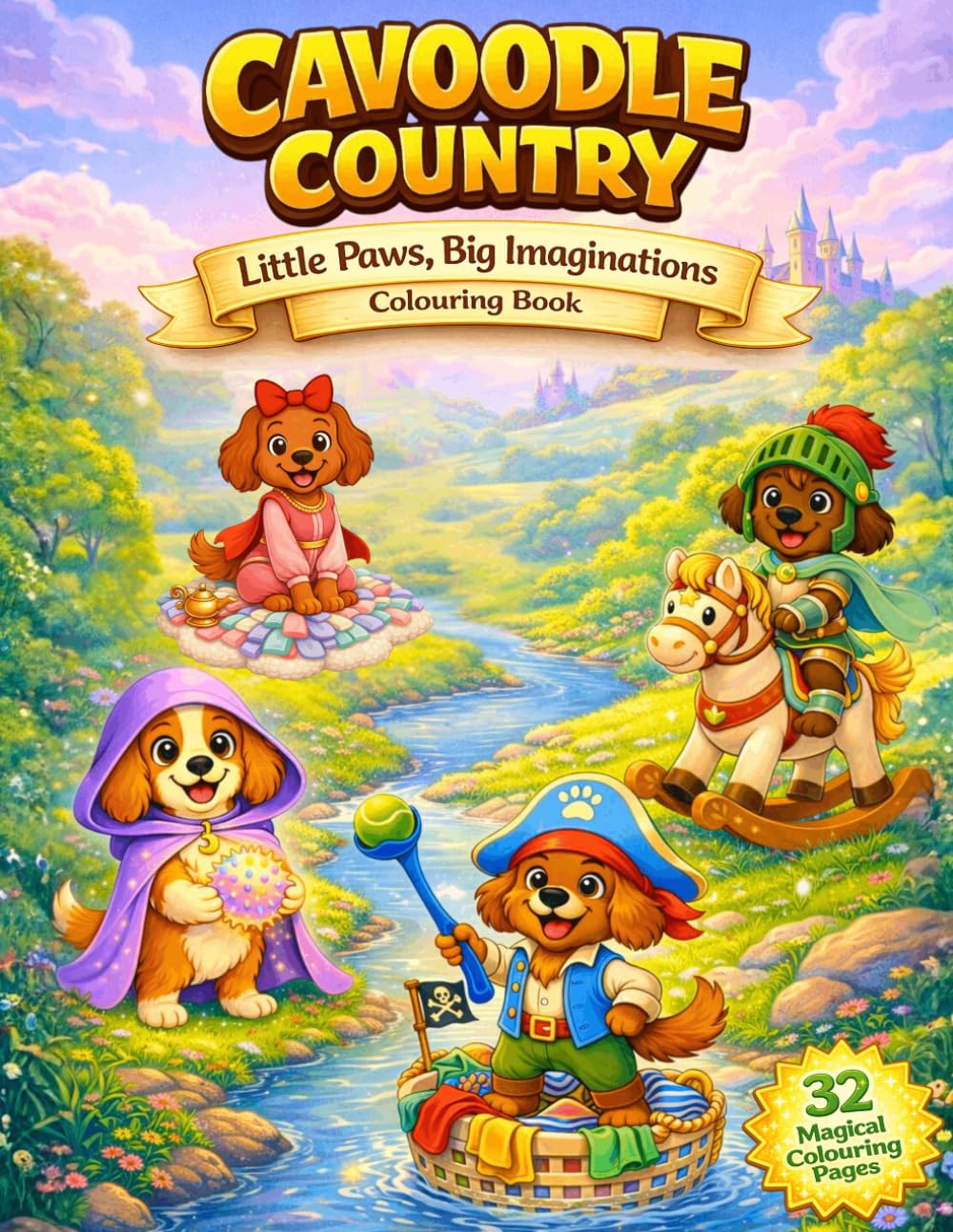 Cavoodle Country: Little Paws, Big Imaginations: A Whimsical Fantasy Dress-Up Colouring Book for Kids 3-8