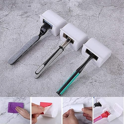 Miniatura 4 de Estuche de afeitar manual y soporte de afeitadora,Estuche portátil de viaje y soporte de maquinilla de afeitar de seguridad,Protector de maquinilla