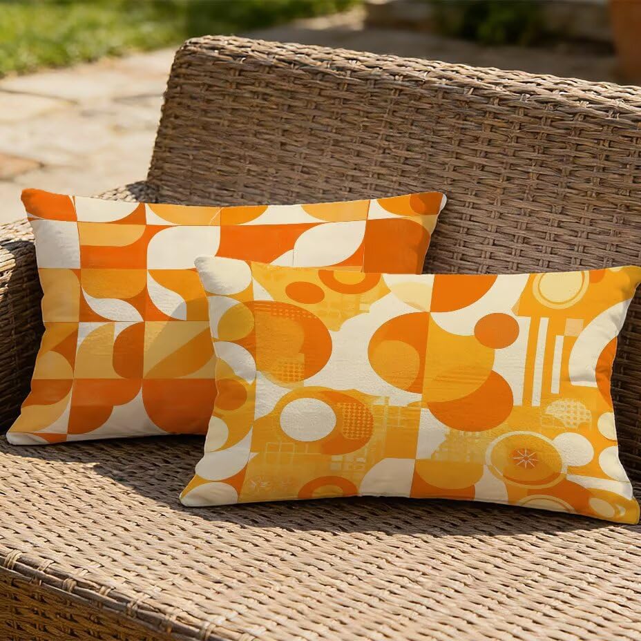 Coussin de jardin imperméable 50x70 housse de coussin extérieur rectangulaire - 2