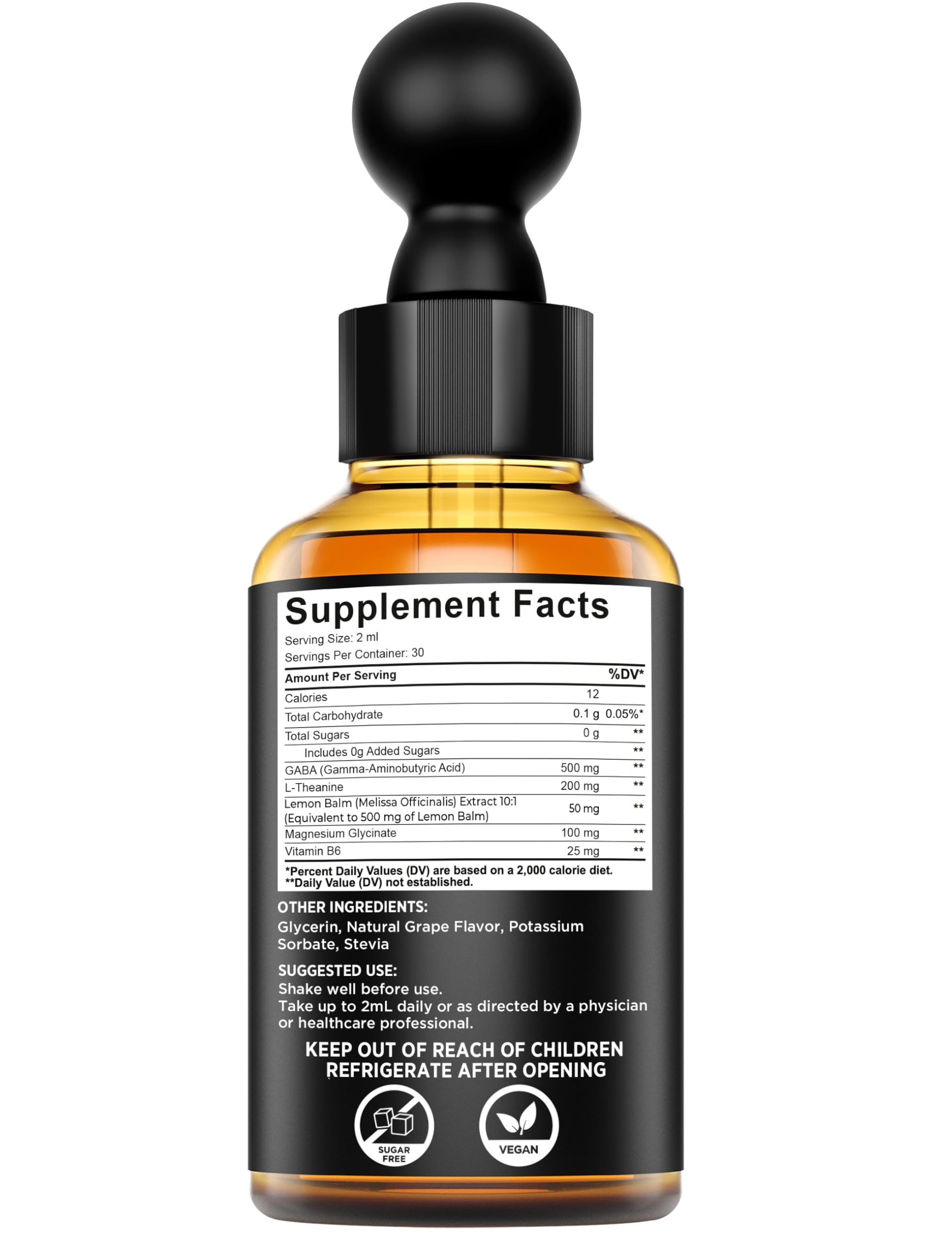 Liquid GABA L-Theanine Supplement for Stress Relief, Relax & Mood — Amazon image 9