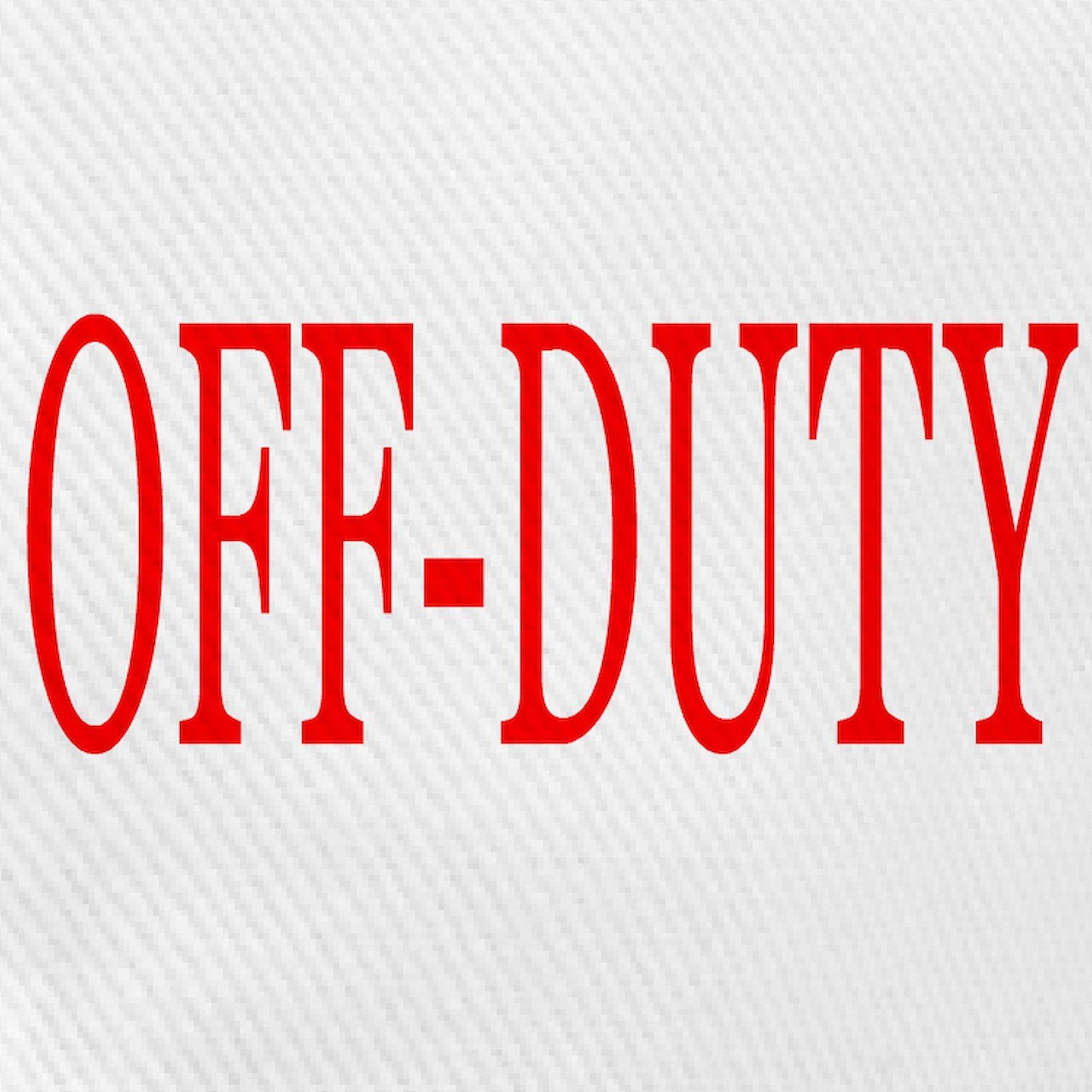 CafePress Off Duty (Red) Cap Unique Adjustable Baseball Hat