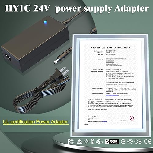 Miniatura 4 de Cable de alimentación de 24 V con certificación UL para impresora Canon SELPHY CP1300 CP1200 CP1500 CP910 CP900 CP800, para escáner Fujitsu fi-7160