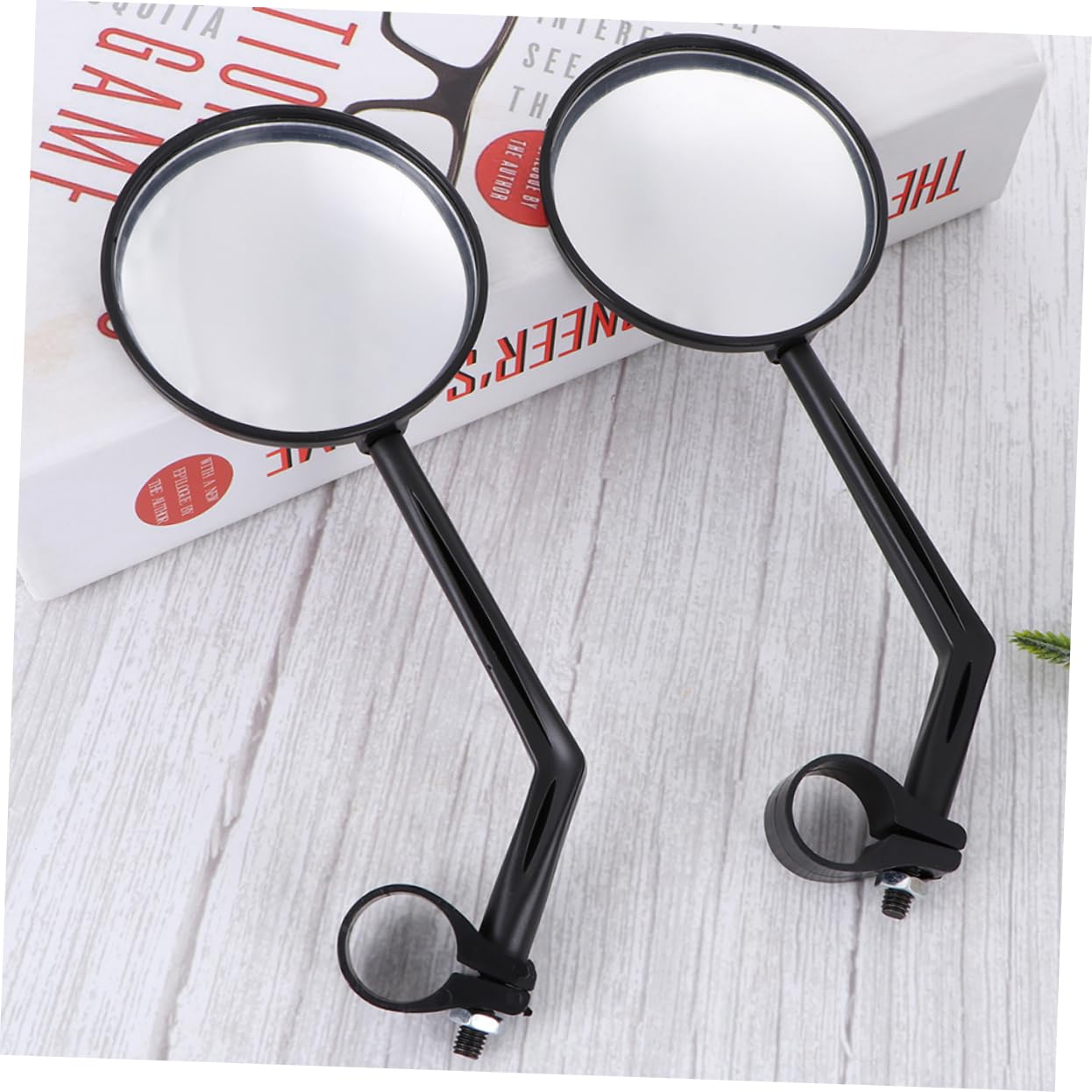 HANABASS 4Pcs Bike Rear View Mirror Rotating Safety Convex Mirrors for Mountain Bicycles Lightweight Scratch Resistant Accessories Fits Handlebars Up