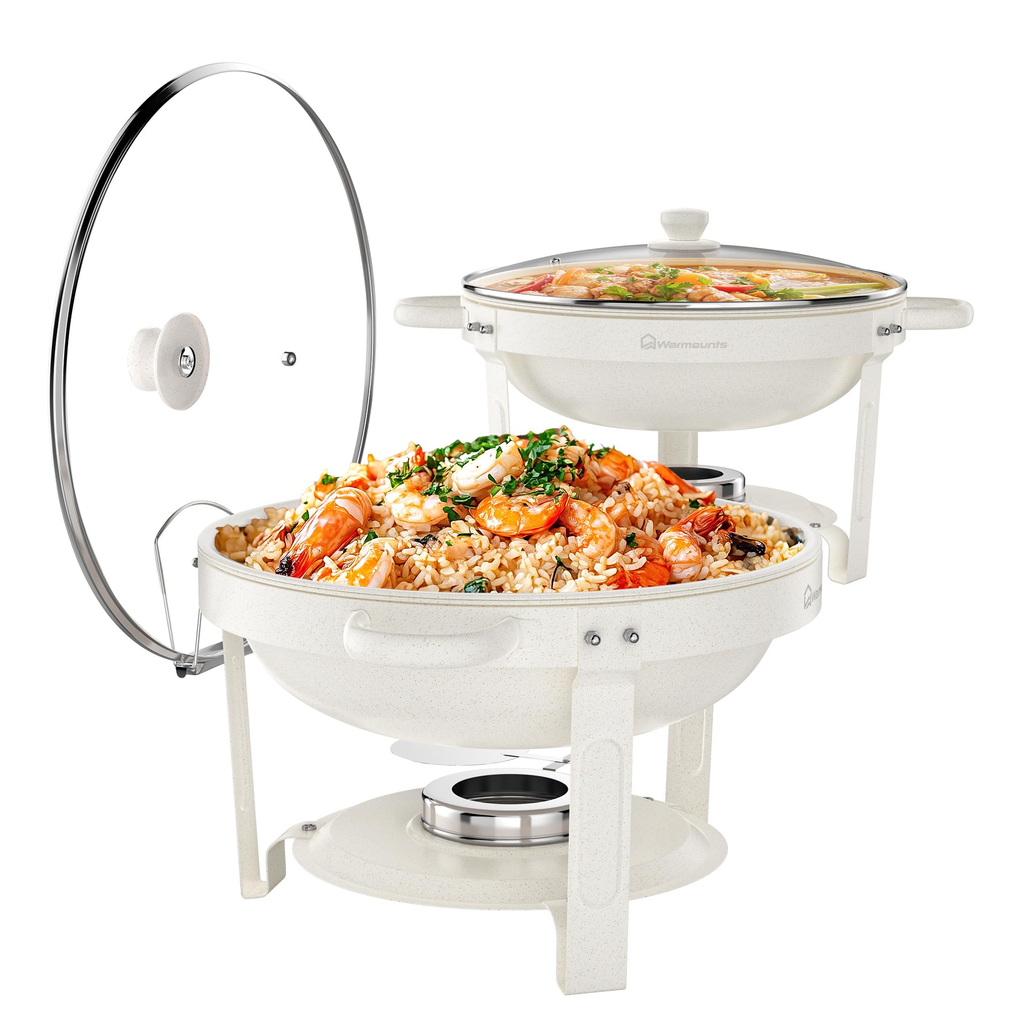 WARMOUNTS Chafing Dish Buffet 5L 2/4er Set