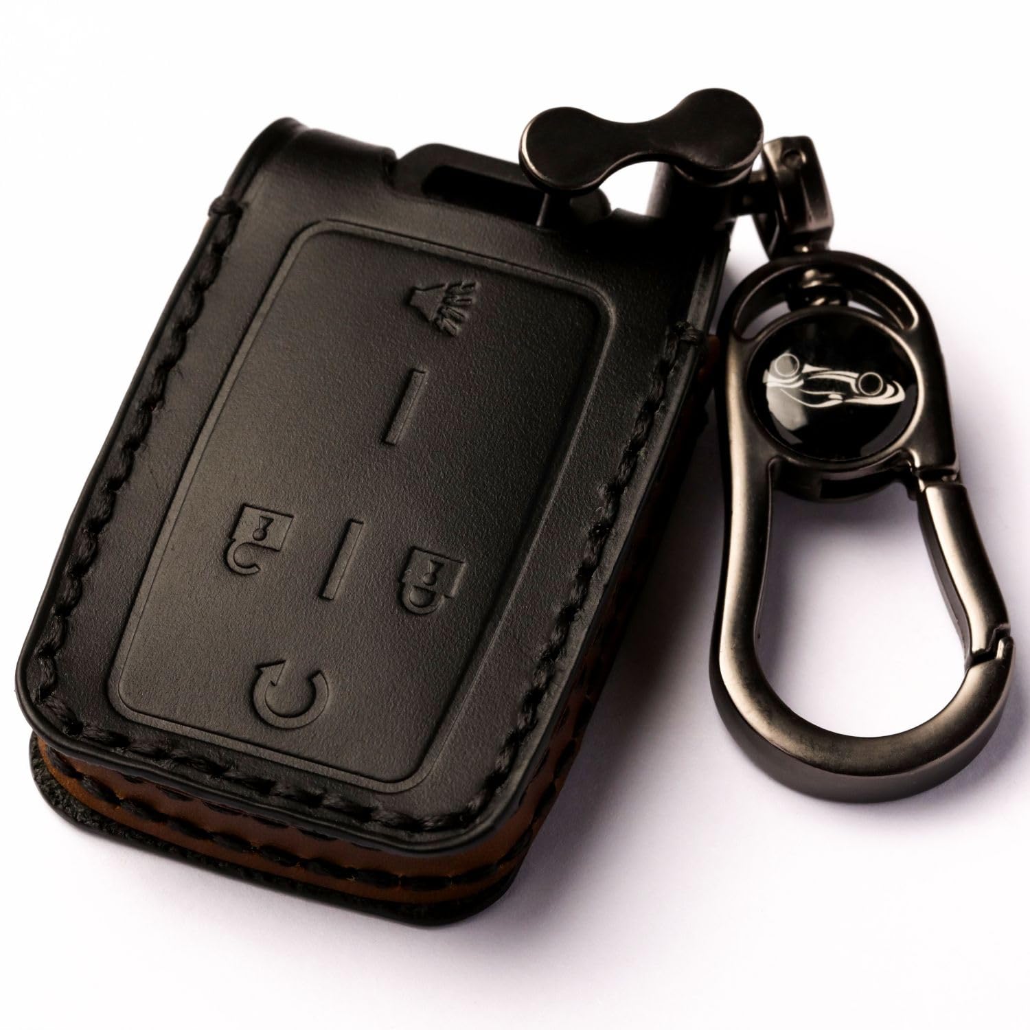 Car Key Fob Cover, Soft Full Protection Key Case Shell Compatible with Chevrolet Silverado Colorado GMC Canyon Sierra Smart Key 3 4 5 Buttons