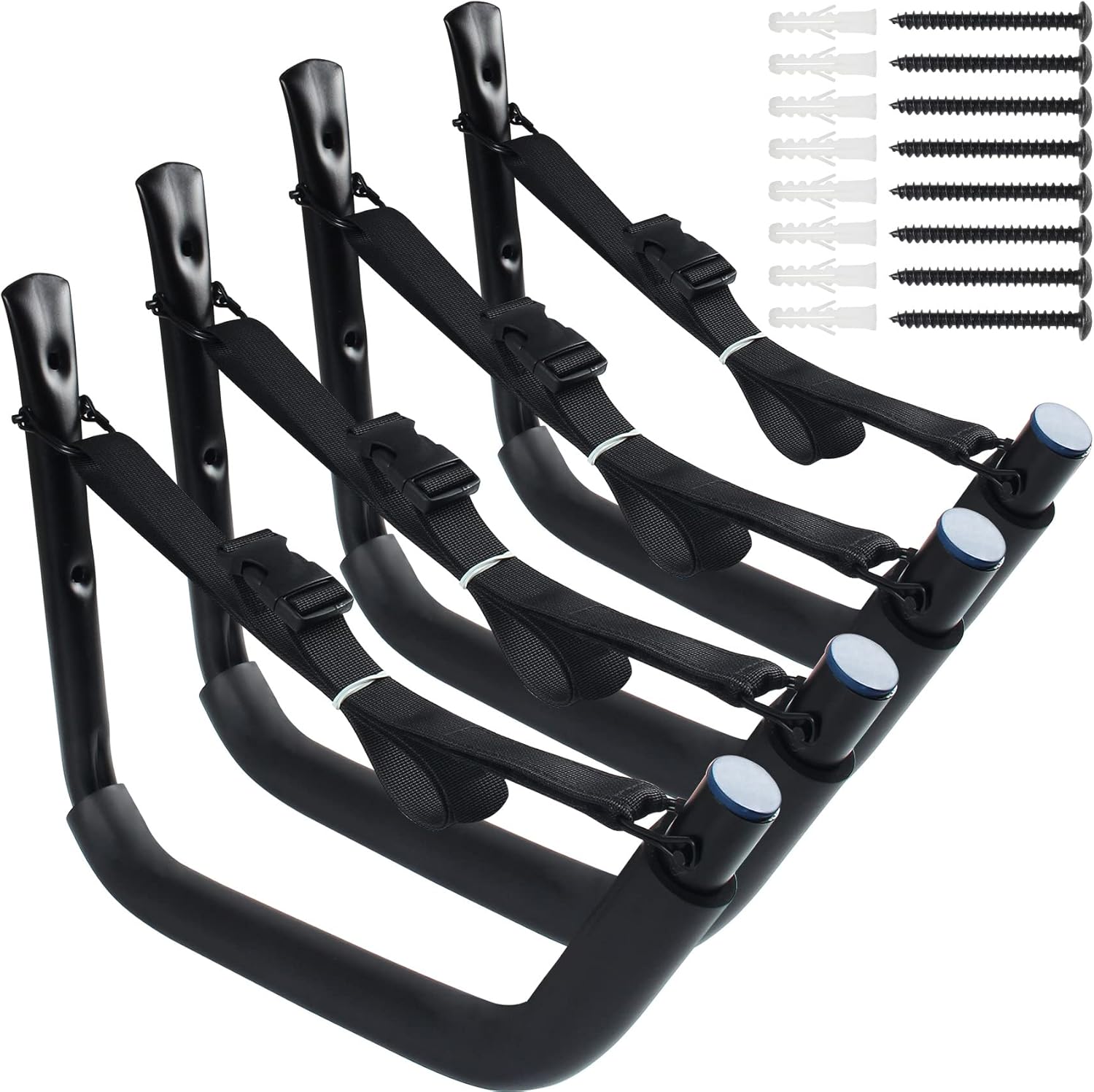 Kayak Storage Rack,Kayak Rack for Garage,Kayak Wall Mount Kayak Wall Rack with Nylon Straps,Heavy Duty Kayak Hanger Kayak Hook Suitable for Kayaks and SUP Paddle Board(4Pack,6 Colors) Kayak Storage Rack,Kayak Rack for Garage,Kayak Wall Mount Kayak Wall Rack with Nylon Straps,Heavy Duty Kayak Hanger Kayak Hook Suitable for Kayaks and SUP Paddle Board(4Pack,6 Colors)
