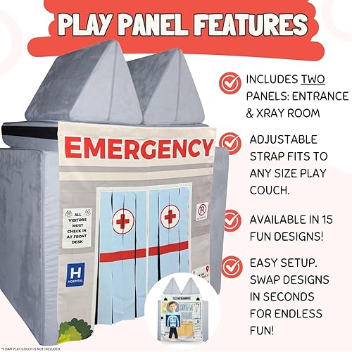 Miniatura 91 de Couch Swag Panel de juego para sofá de espuma para niños, sofá infantil (heladería)