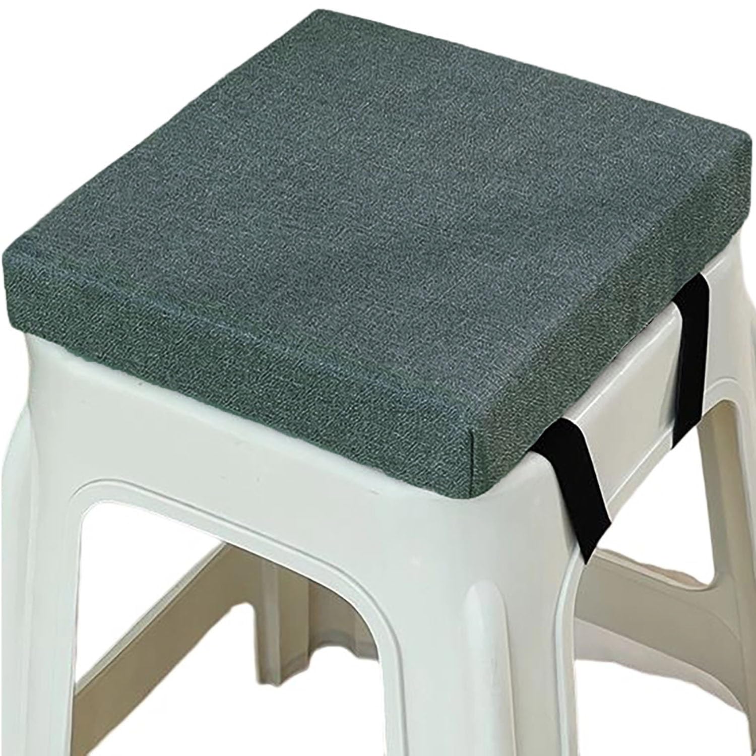 Square Bar Stool Seat Cushions with Ties Anti-Slip Chair Cushions 25x25/40x40/30x30cm Memory Foam Chair Pad with Washable Cover for Outdoor,Indoor,Garden,Dining,Kitchen,Bar Chairs(A5,40x40x5cm) — image 1
