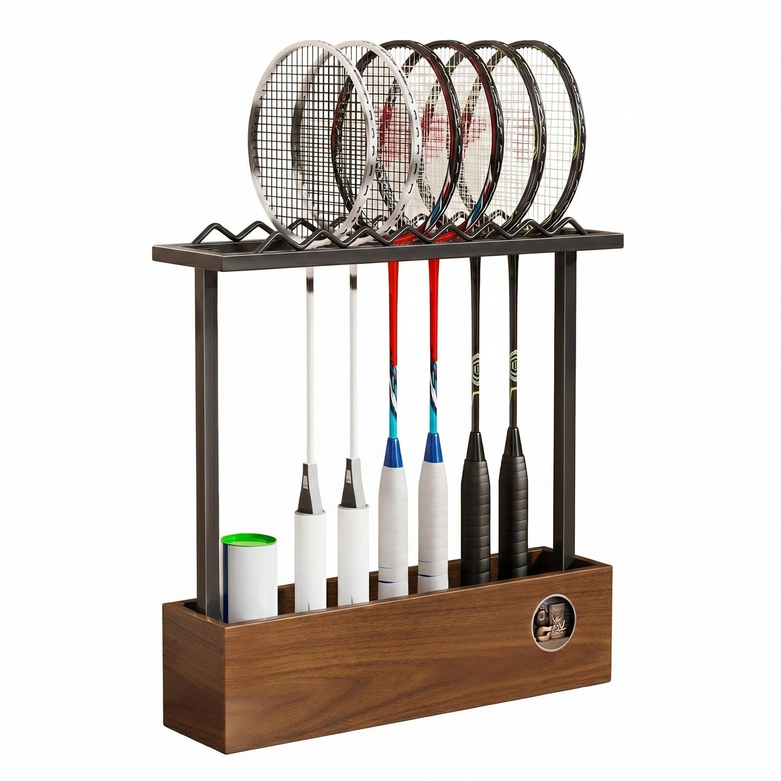 kowaku Suporte de Chão para Raquete de Badminton, Suporte para