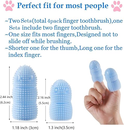 Miniatura 3 de Cepillo de dientes redondo 360 para perros, cerdas suaves de silicona para limpieza de dientes, kit de cepillado de dientes de perro para razas