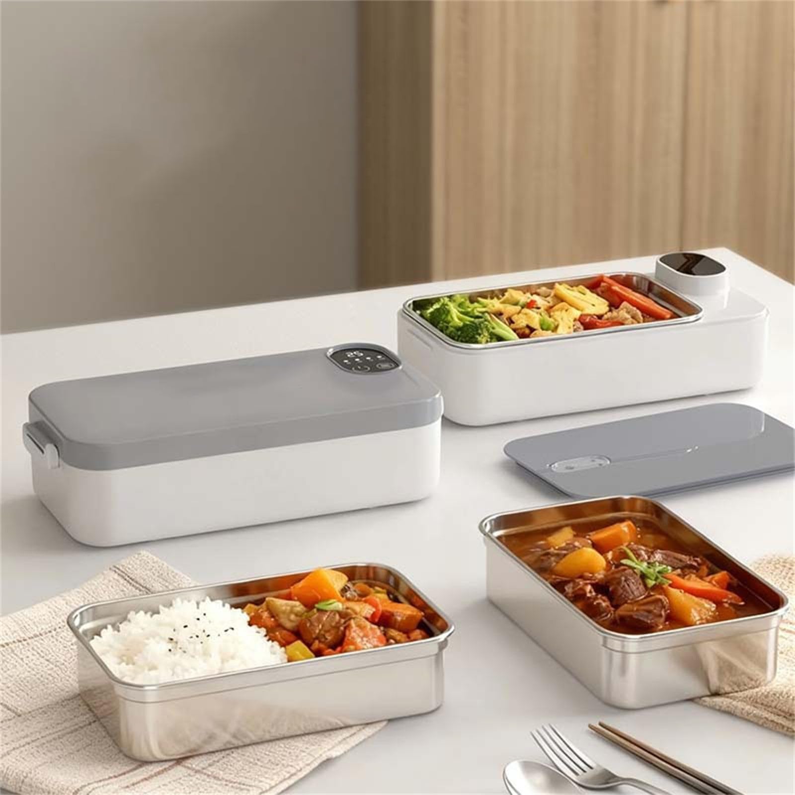 Durabilità Vaso Di Cibo In Acciaio Inox Ha Tecnologia Di Isolamento Riscalda Il Cibo Rapidamente per Studenti E Lunch Box Portatile Professionale