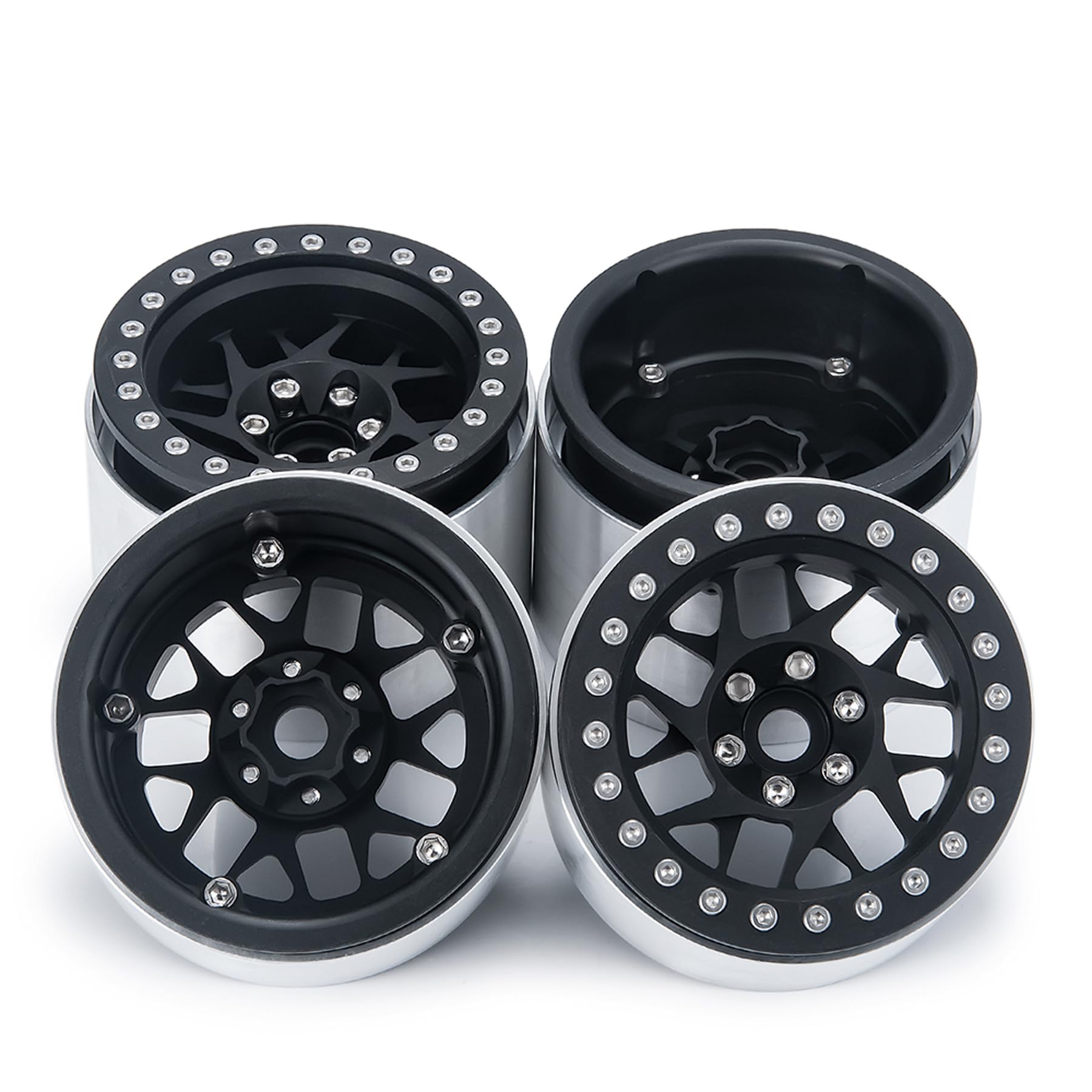 アルミホイール　タイヤ 2.2 ビードロック　trx4 トラクサス　クローラー Amazon | TRX4 2.2 ビードロックホイール 4個 1/10 RCクローラー