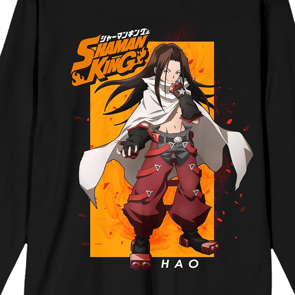 SHAMAN KING シャーマンキング ハオ Tシャツ Amazon.com: Shaman King Hao Asakura Crew Neck Long Sleeve Men's
