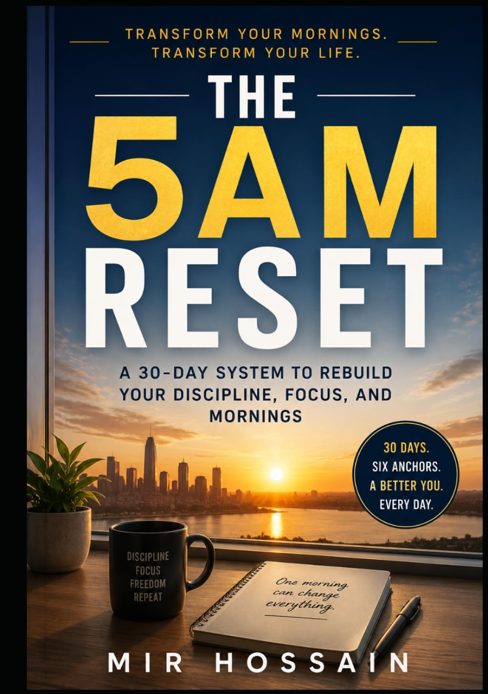 THE 5 AM RESET: A 30-Day System to Rebuild Your Discipline, Focus, and Mornings