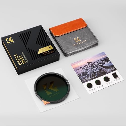 K&F CONCEPT Nano-Xcel 82mm Filtro Variabile ND2-32 True Color (1-5 Stop) - 8