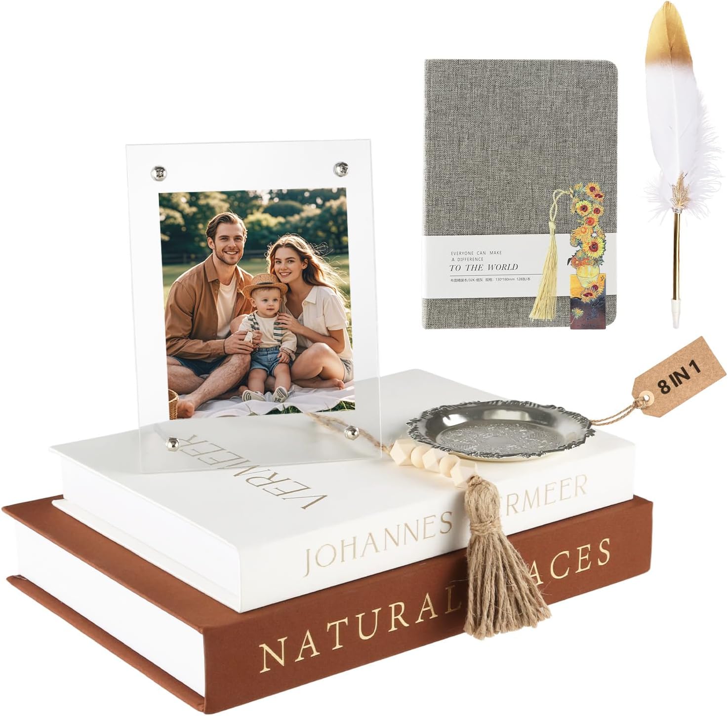 Decorative Book Set – 2 Faux Linen Books for Coffee Table & Bookshelf Décor, Aesthetic Home Accents for Modern Home Decoration, Photo Storage and as a Keepsake Box Decorative Book Set – 2 Faux Linen Books for Coffee Table & Bookshelf Décor, Aesthetic Home Accents for Modern Home Decoration, Photo Storage and as a Keepsake Box