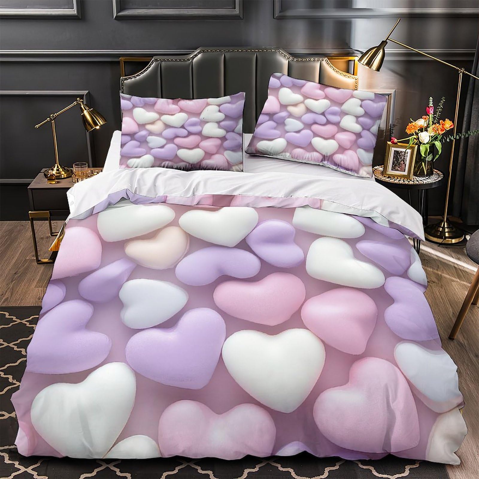 Housse de couette de style design en étoile motif militaire effet 3D haut de gamme