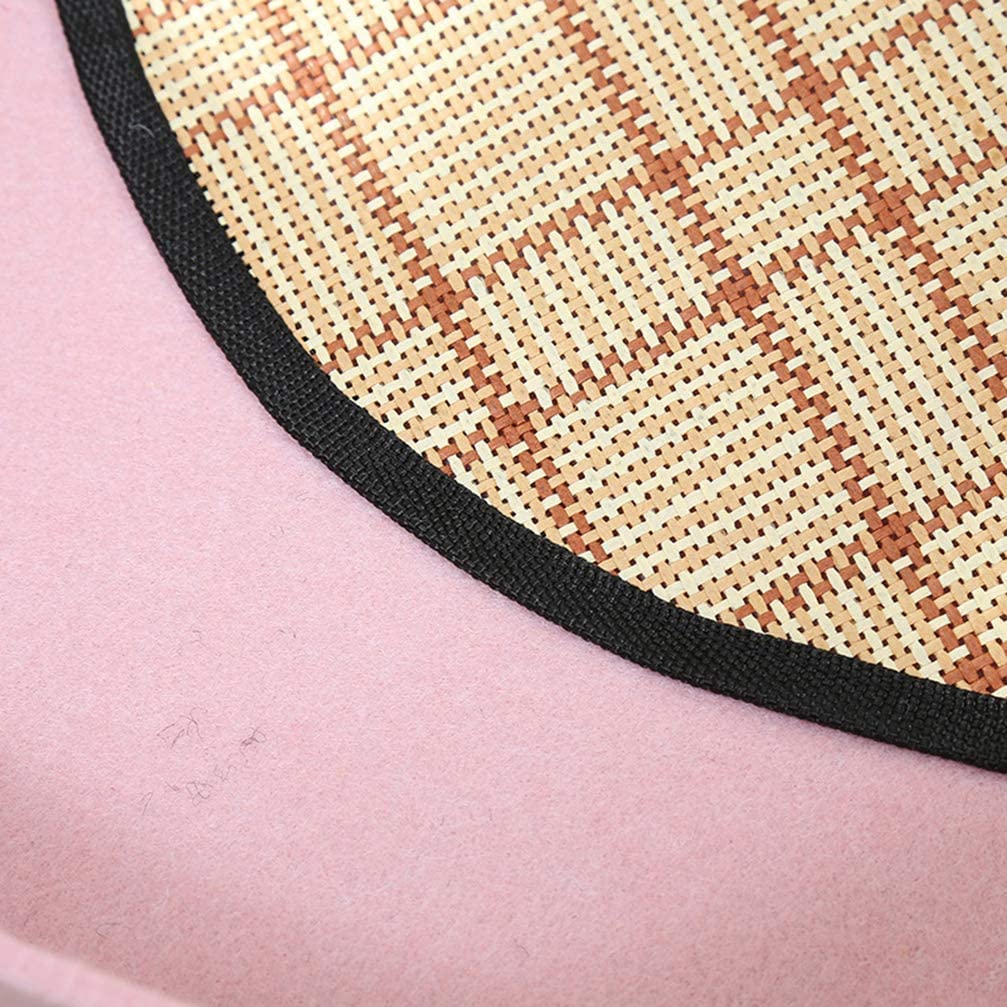 legowisko dla psa, Chłodząca podkładka uspokajająca łóżko filcowe legowisko dla zwierząt letnie śpiące psa i kota hodowla psów koty(Pink,50 * 50 * 8CM)