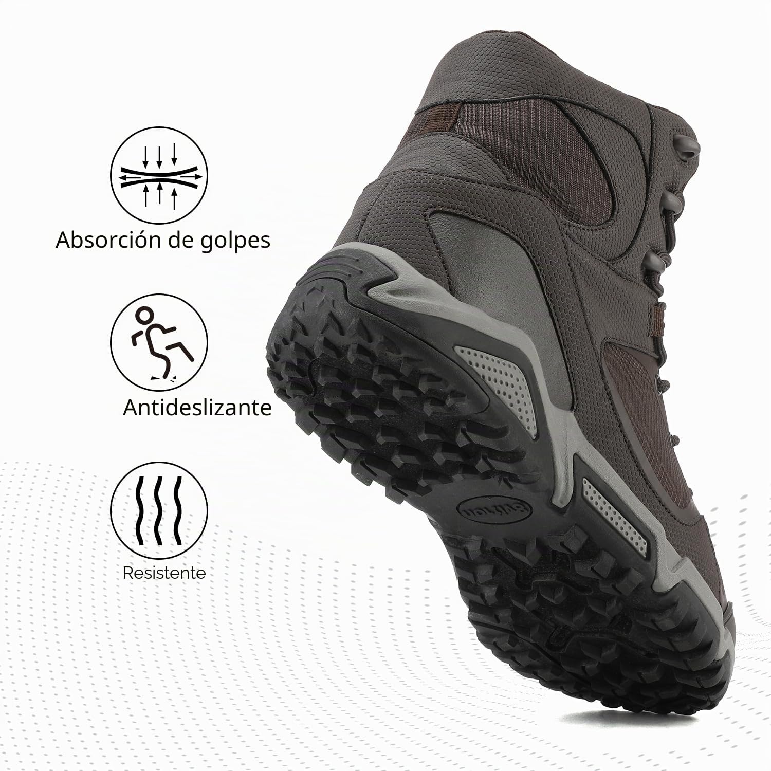 NORTIV 8 Botas de senderismo impermeables para hombre, ligeras, para senderismo, montañismo, camping