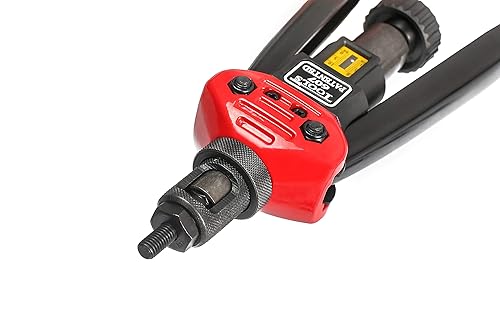 Miniatura 3 de QR M3-m12Bt607 Remachadora de mano Pistola remachadora Herramientas de remachado con sistema de instalación de tuerca de 17 pulgadas 440mm M3M4M5 m6