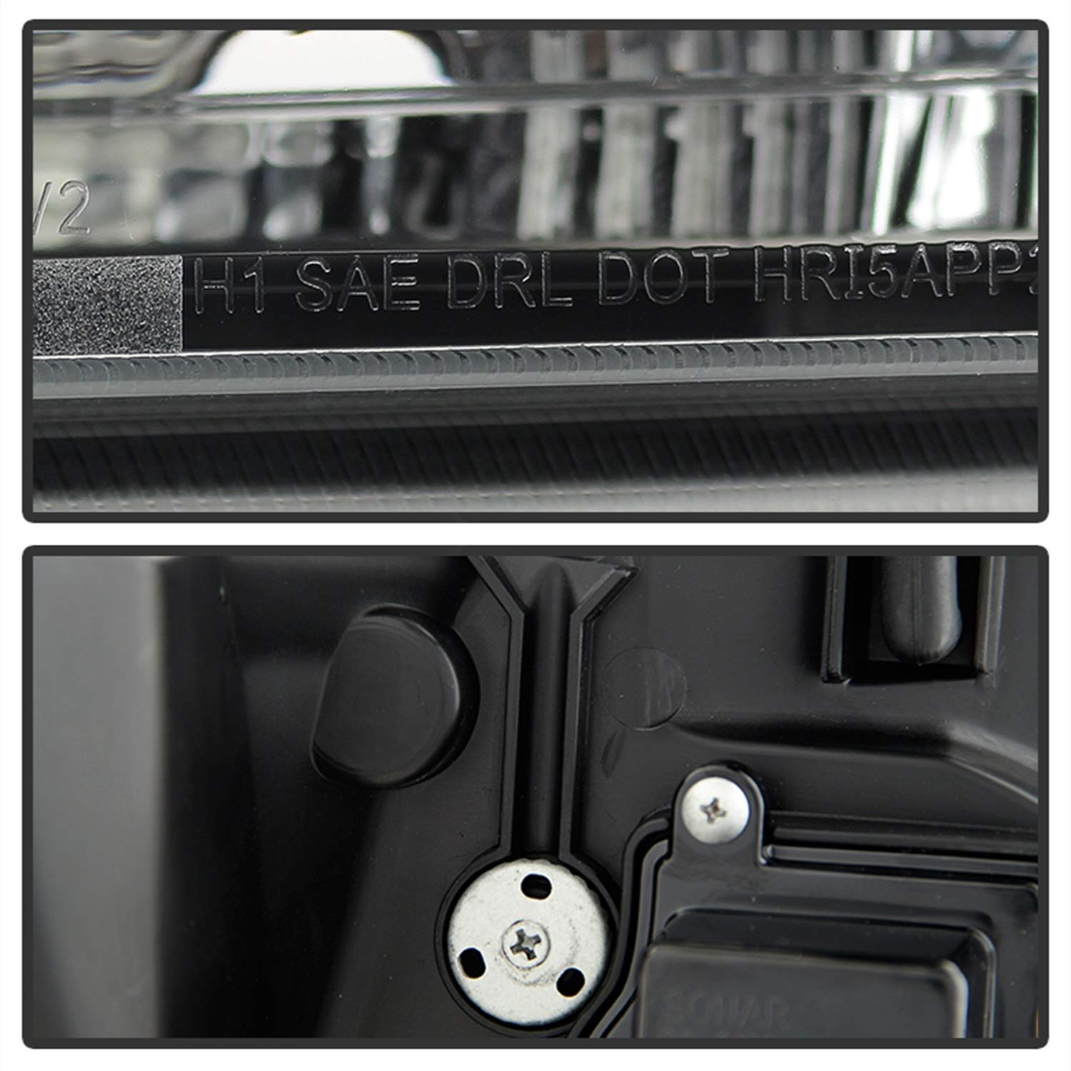 Photo 1 of Spyder 5082565 Chevy Suburban 1500/2500 07-14 / Chevy Tahoe 07-14 / Avalanche 07-14 Version 2 Projector Headlights - High H1 (Included) - Low H7 (Included) Light Bar DRL - Black1011429159
