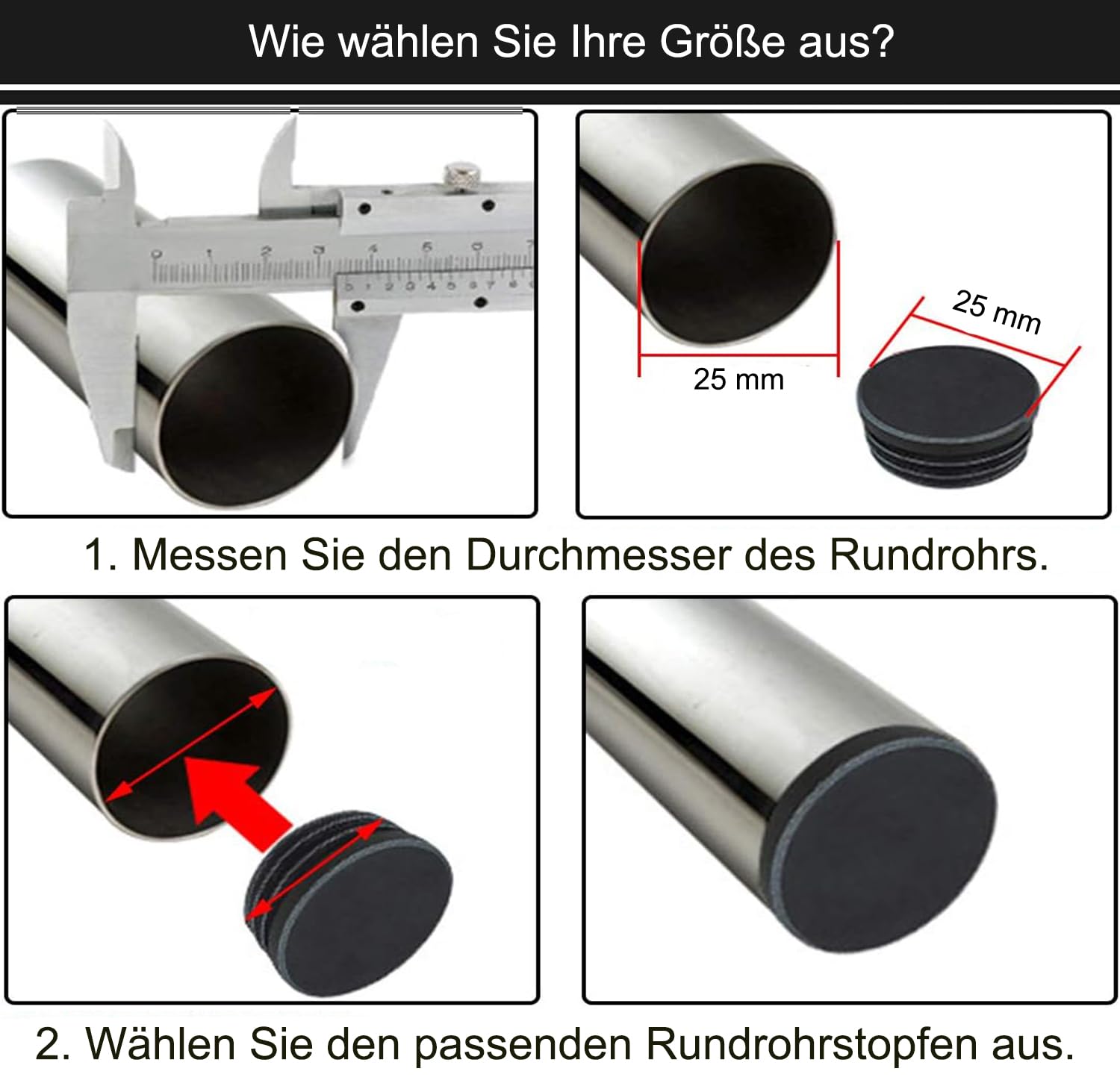 20 Tappi Per Tubi Rettangolari 120x40 Mm Nero - Chiusura A Lamelle, Antiumidità - Foto 12