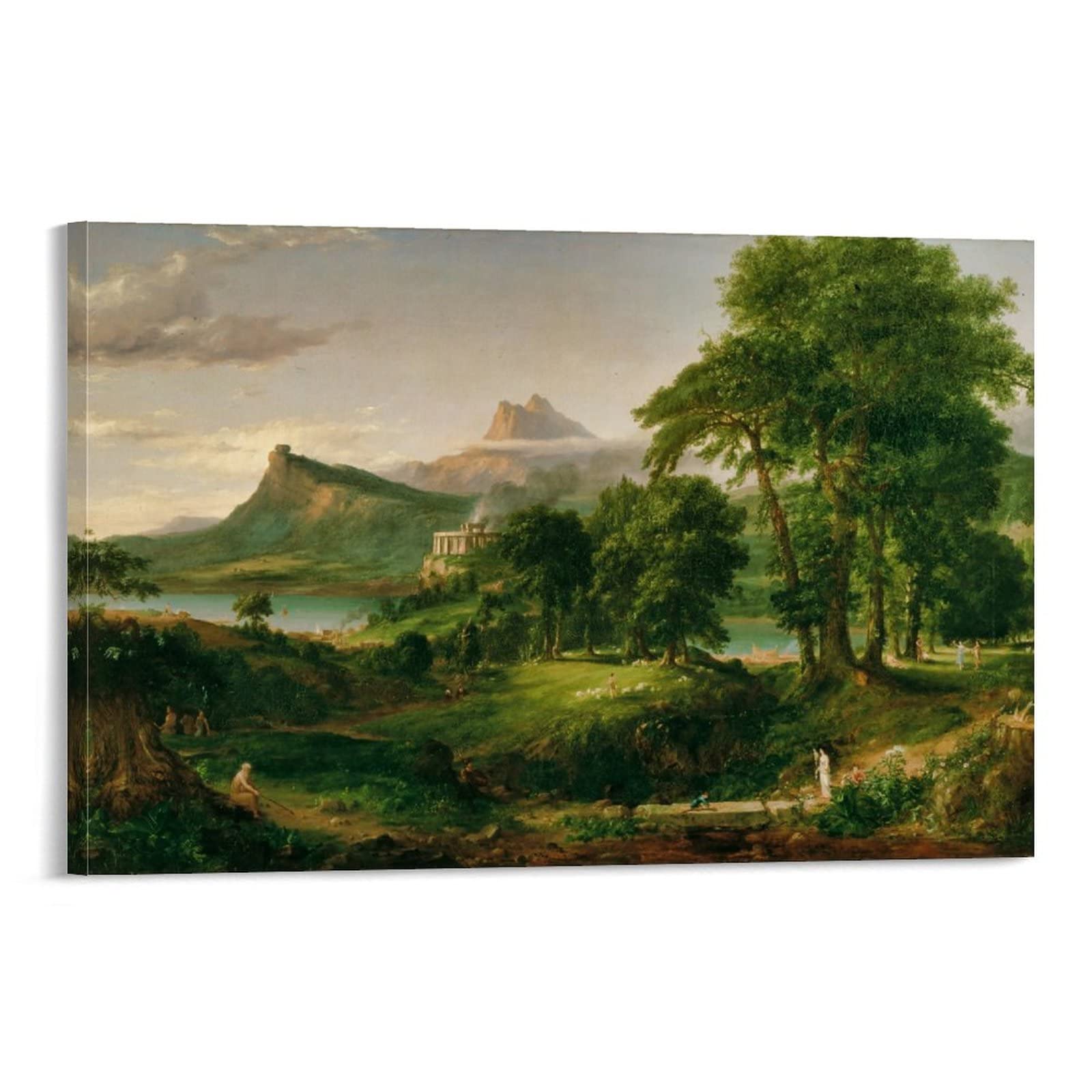 HAATTI The Course of Empire The Arcadian Or Pastoral State 1836 By Thomas Cole Poster Picture Print Canvas Poster Wall Paint Art Posters Decor Modern