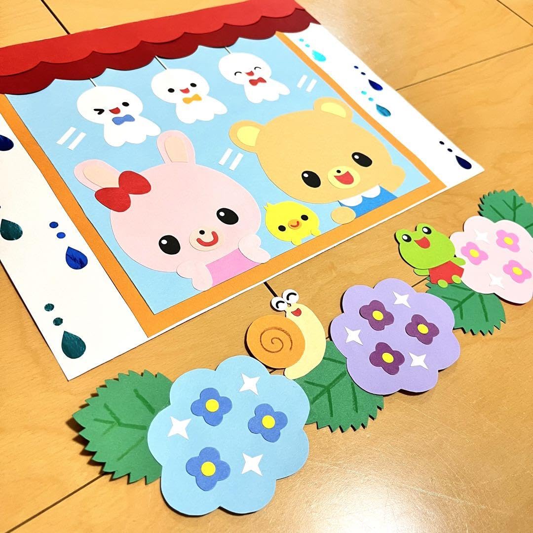 Amazon.co.jp: 壁面飾り 梅雨 6月 幼稚園 保育園 施設 : おもちゃ