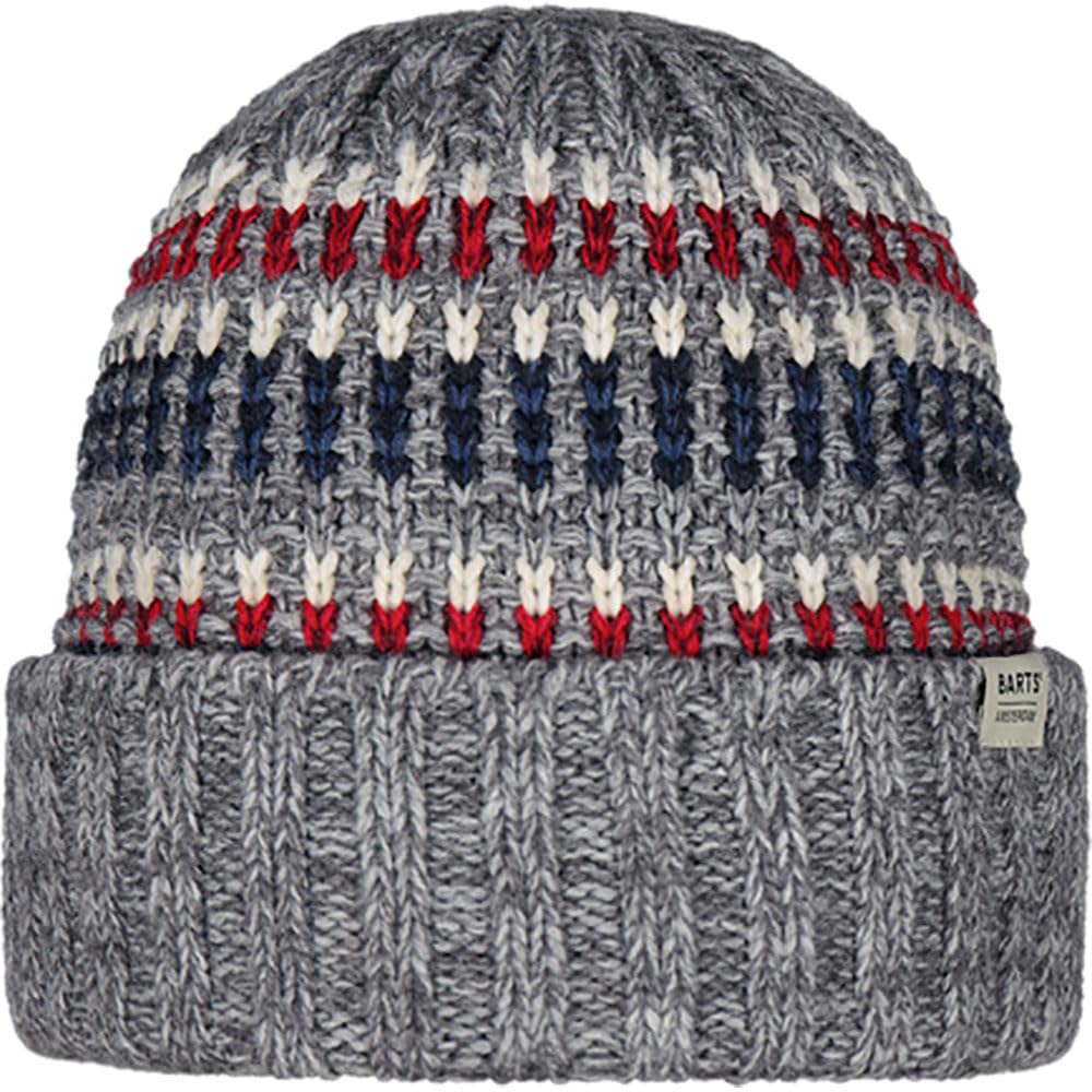 Barts Men's Heather Grey Travvis Beanie One Size