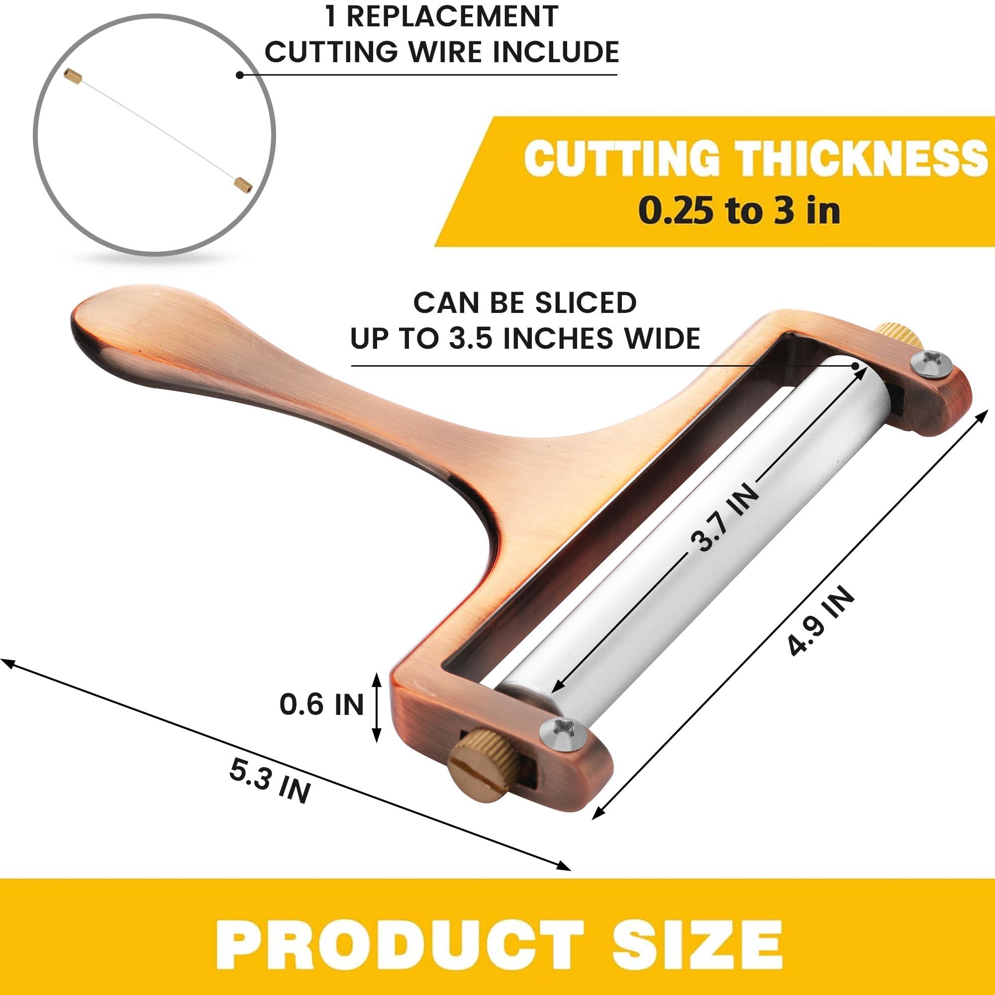 Amazon.co.jp: TOPULORS チーズスライサー - チーズカッター